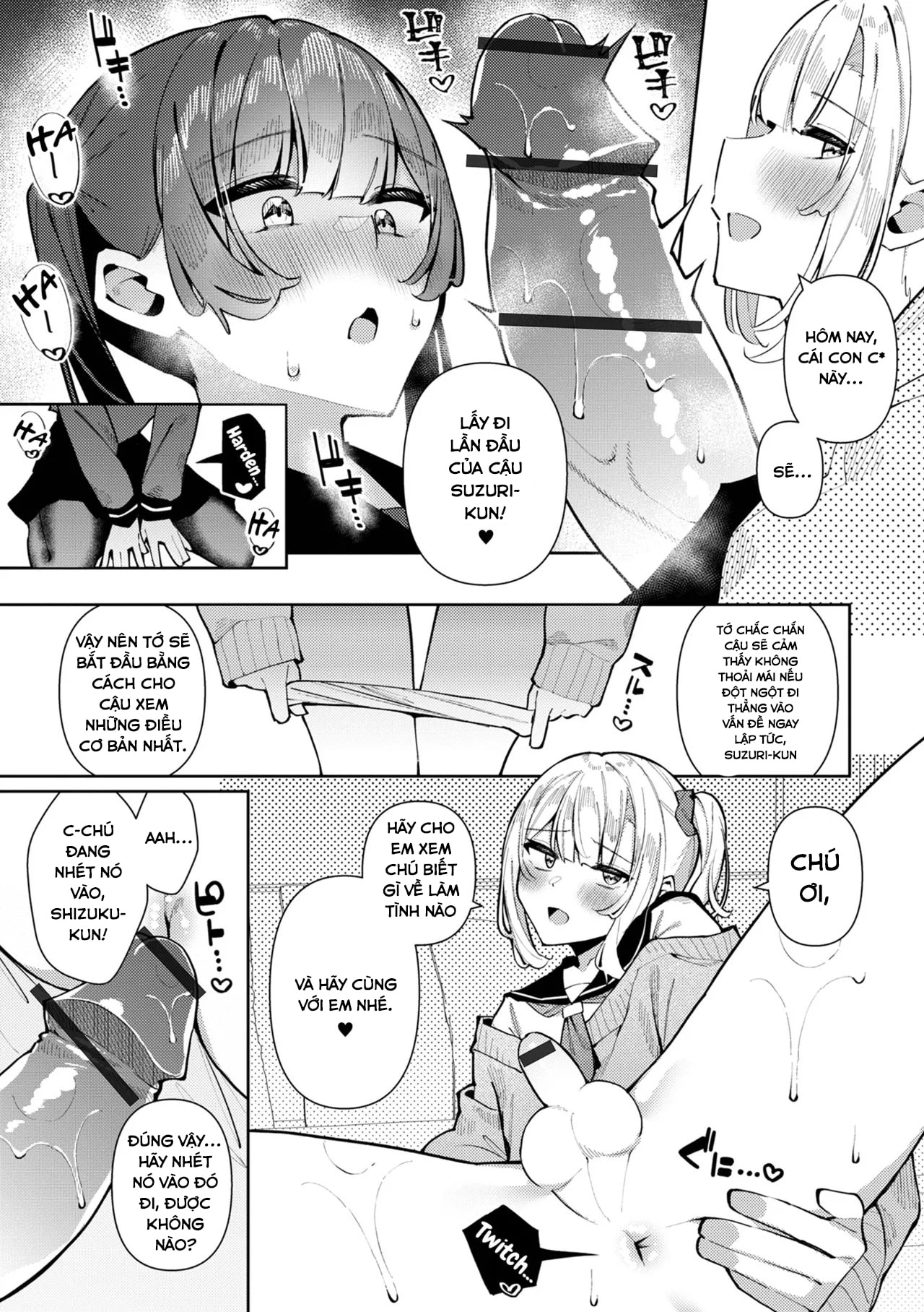 HentaiVN.net - Ảnh 6 - DokiDoki 3P♂ Shizuku to Suzuri (Gekkan Web Otoko no Ko-llection! S Vol. 106) - Oneshot