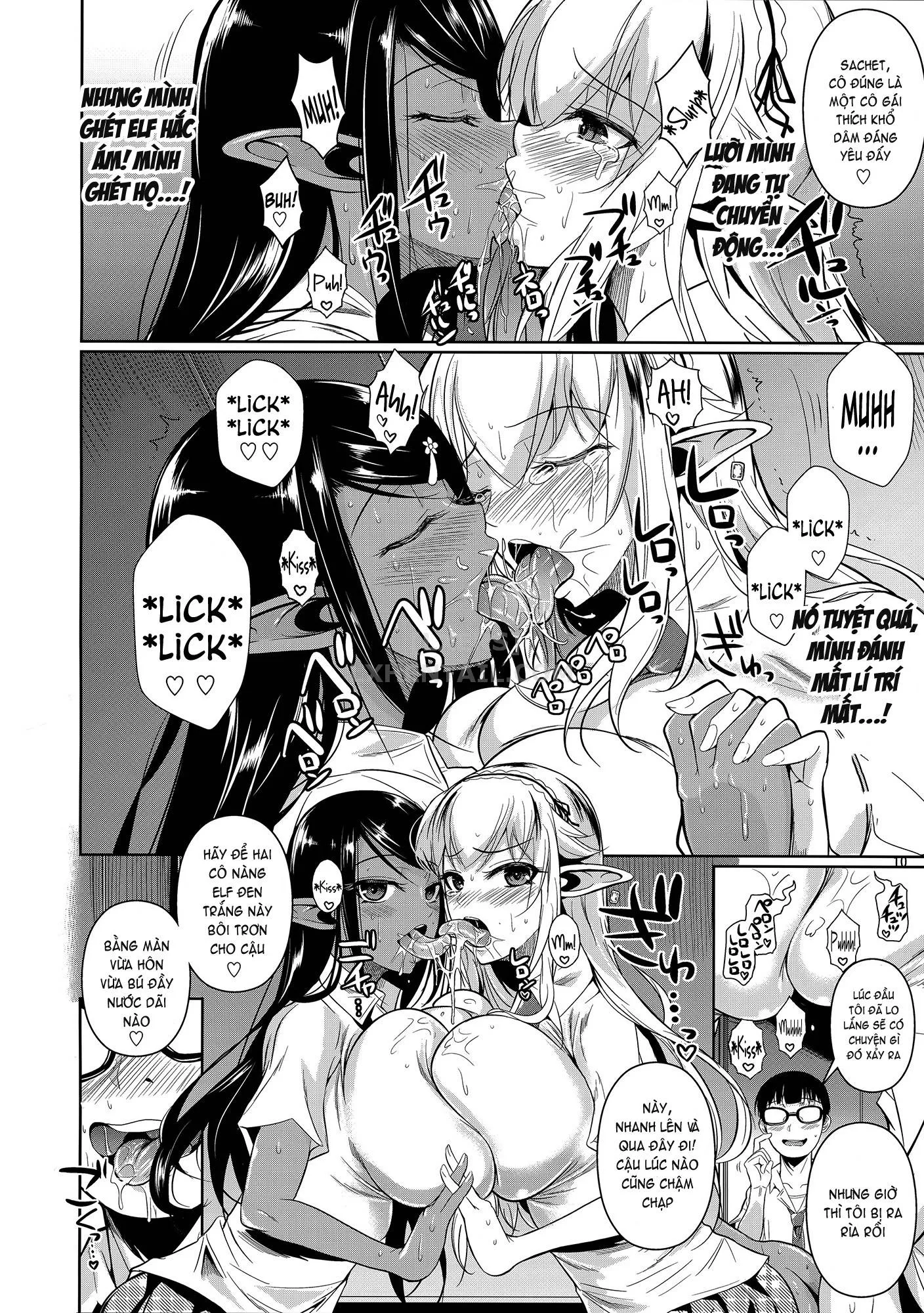 HentaiVN.net - Ảnh 12 - High Elf × High School Series - Chap 4 - Shiro × Kuro