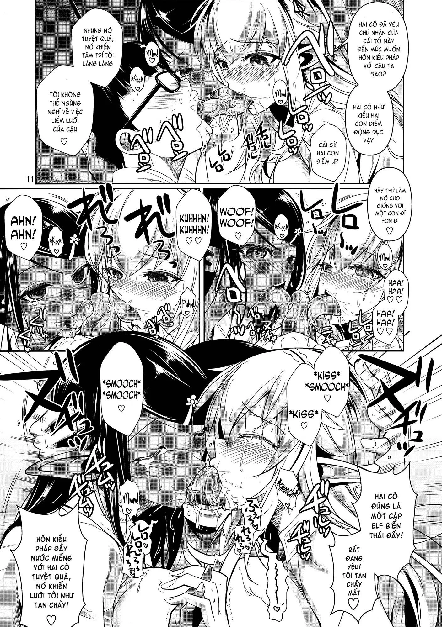 HentaiVN.net - Ảnh 13 - High Elf × High School Series - Chap 4 - Shiro × Kuro