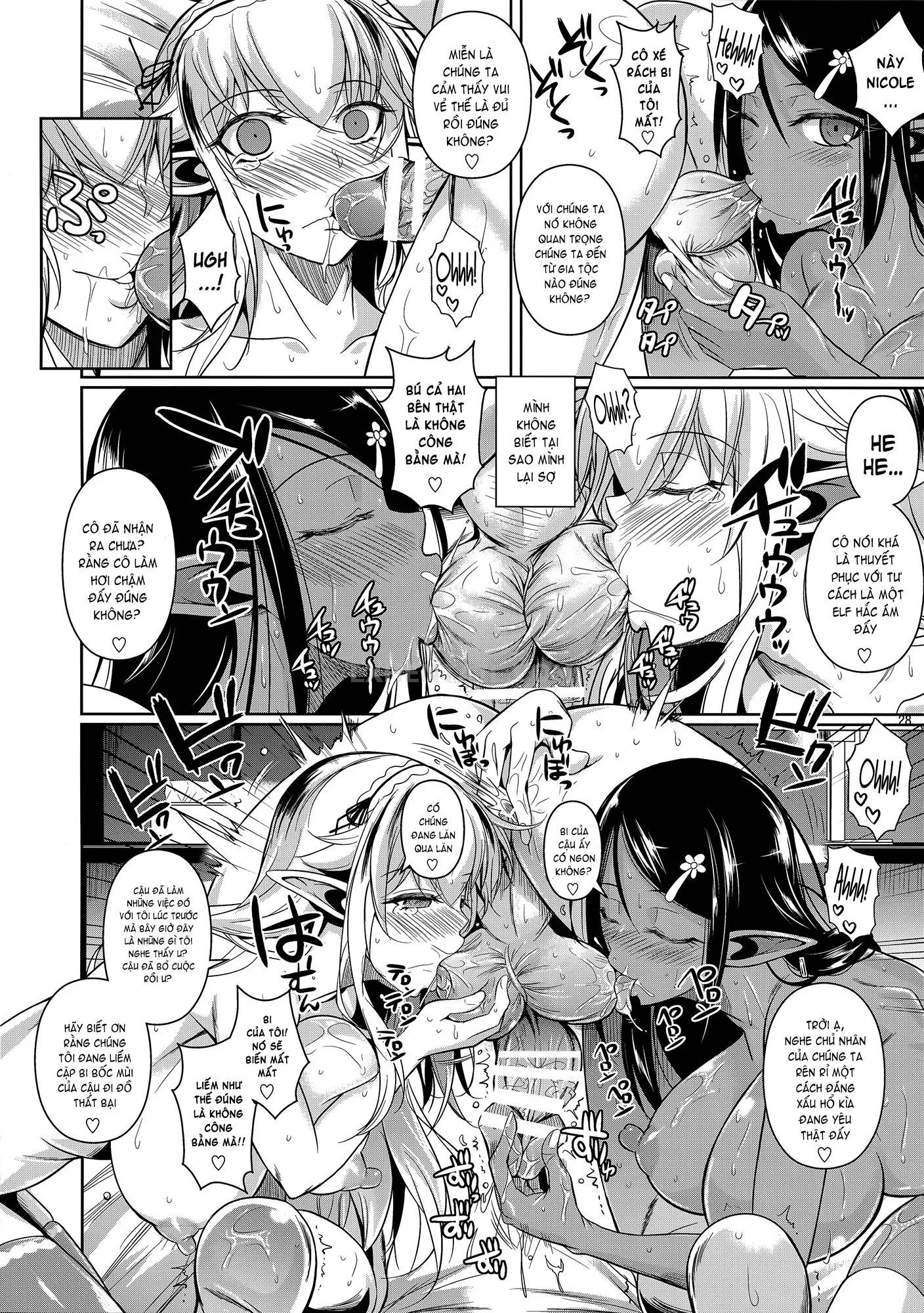 HentaiVN.net - Ảnh 30 - High Elf × High School Series - Chap 4 - Shiro × Kuro