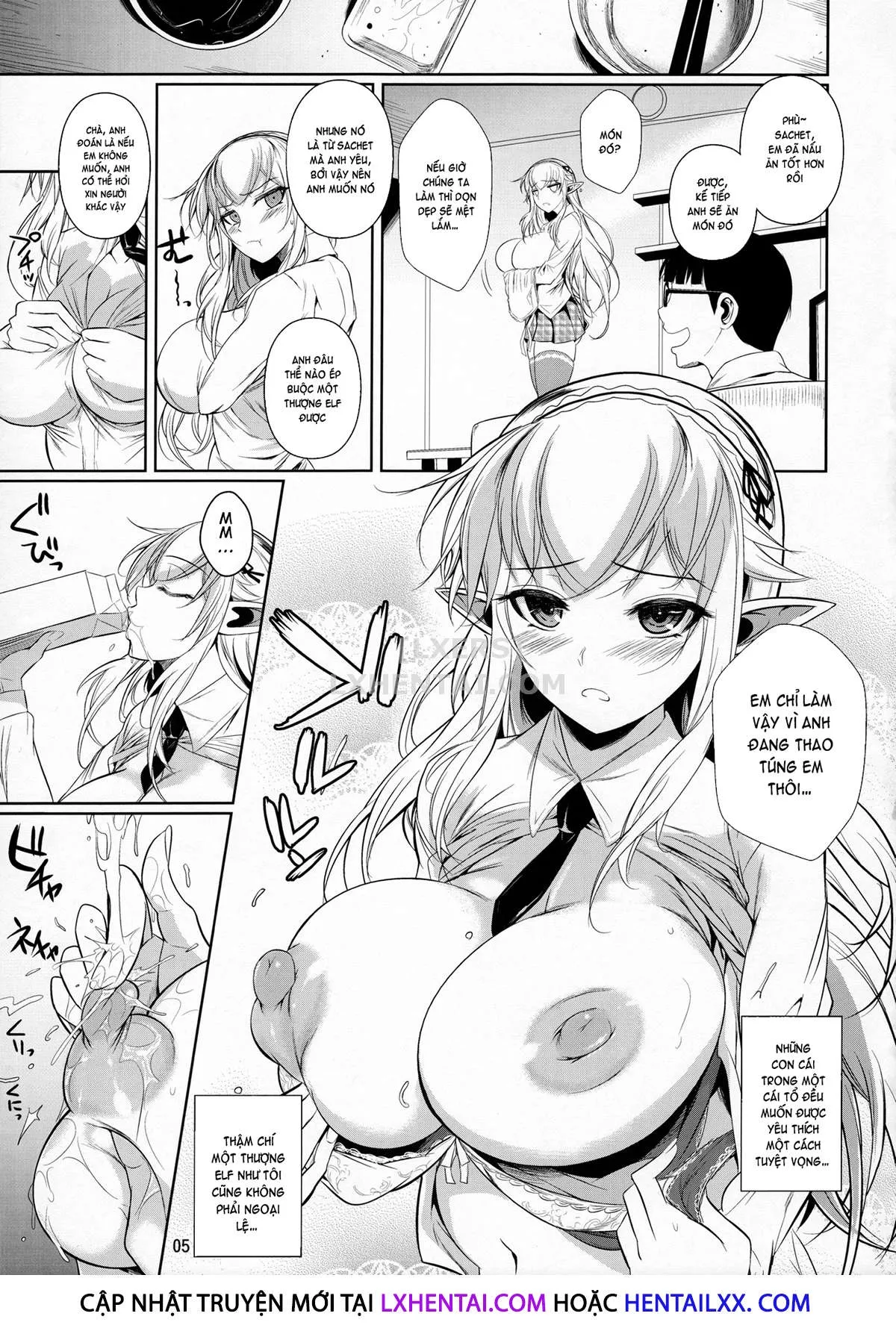 HentaiVN.net - Ảnh 7 - High Elf × High School Series - Chap 9 - A Day In The Life Of Kamina-Kun