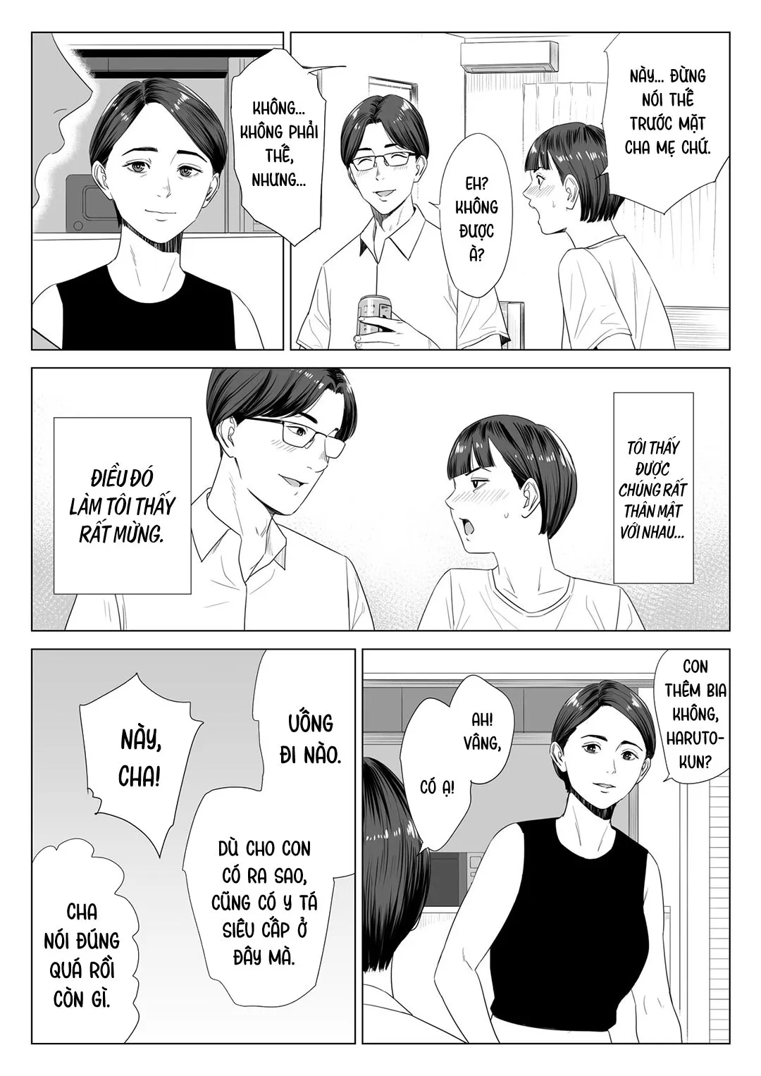 HentaiVN.net - Ảnh 7 - Mượn nhờ mẹ vợ [Gibo no Tsukaeru Karada; Using my Mother-in-Law.] - Oneshot
