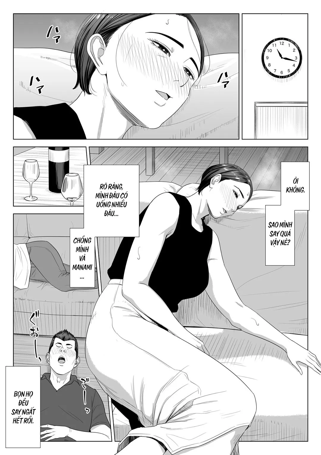 HentaiVN.net - Ảnh 9 - Mượn nhờ mẹ vợ [Gibo no Tsukaeru Karada; Using my Mother-in-Law.] - Chap 1A