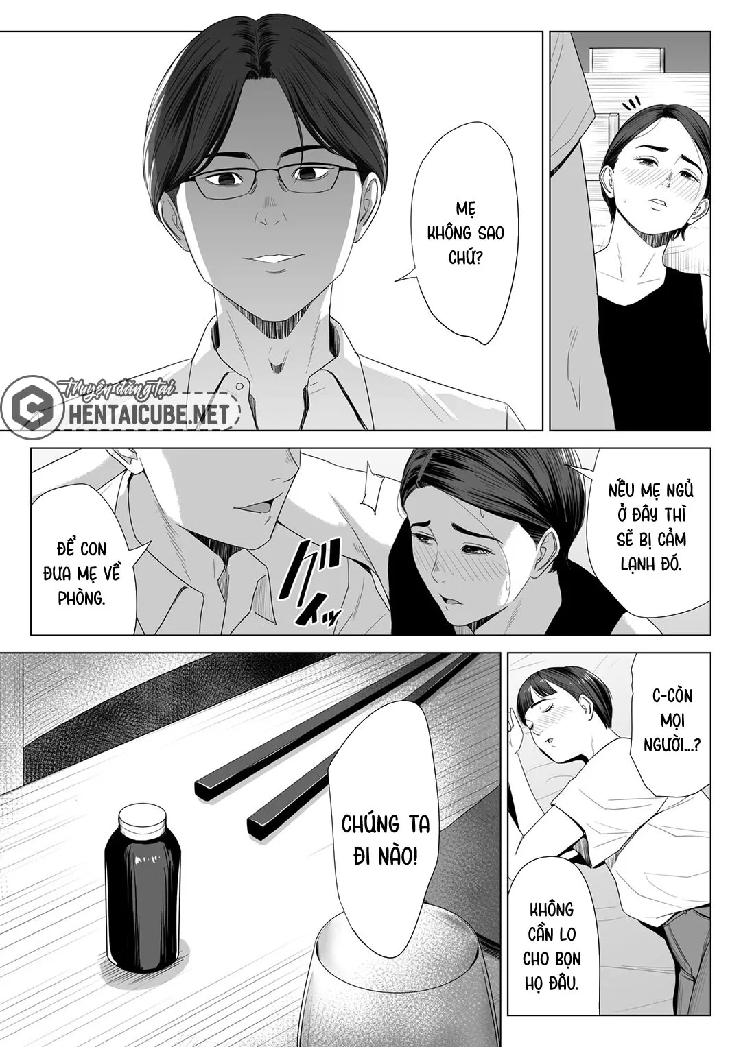 HentaiVN.net - Ảnh 10 - Mượn nhờ mẹ vợ [Gibo no Tsukaeru Karada; Using my Mother-in-Law.] - Chap 1A