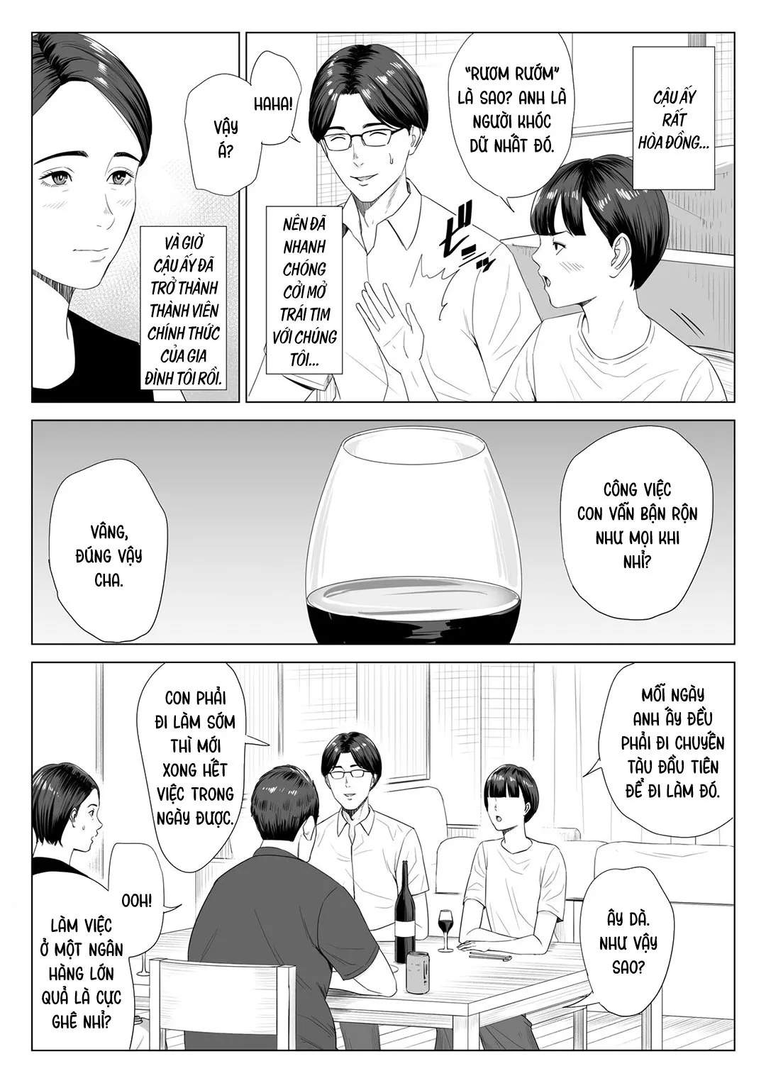 HentaiVN.net - Ảnh 4 - Mượn nhờ mẹ vợ [Gibo no Tsukaeru Karada; Using my Mother-in-Law.] - Chap 1A
