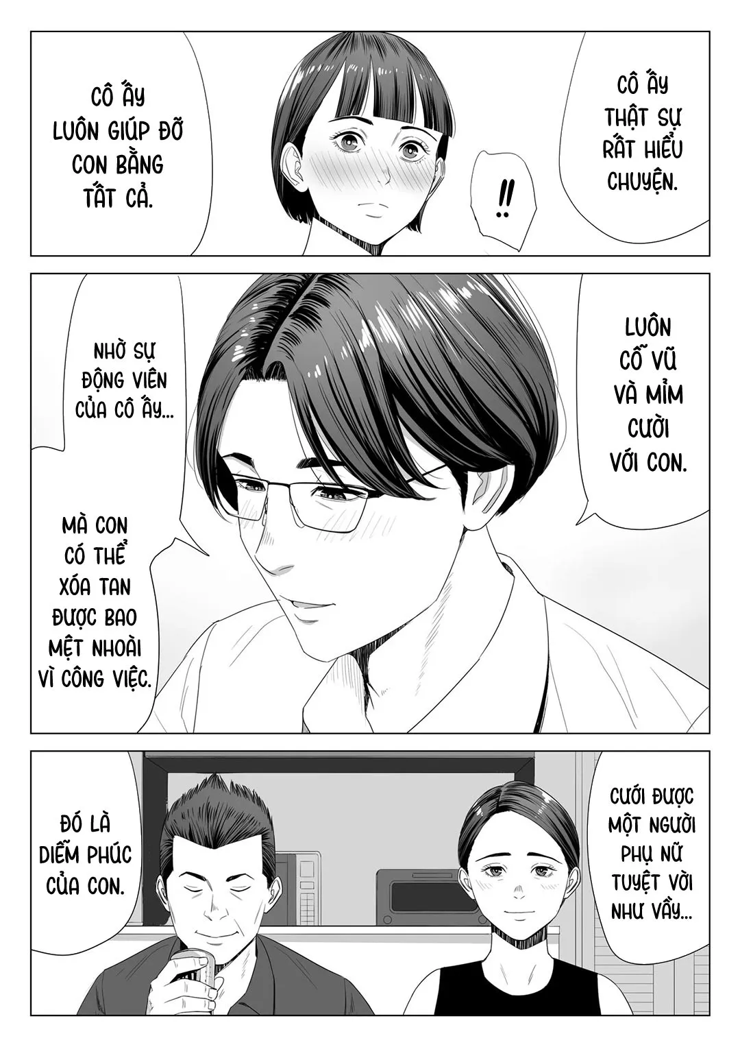 HentaiVN.net - Ảnh 6 - Mượn nhờ mẹ vợ [Gibo no Tsukaeru Karada; Using my Mother-in-Law.] - Chap 1A