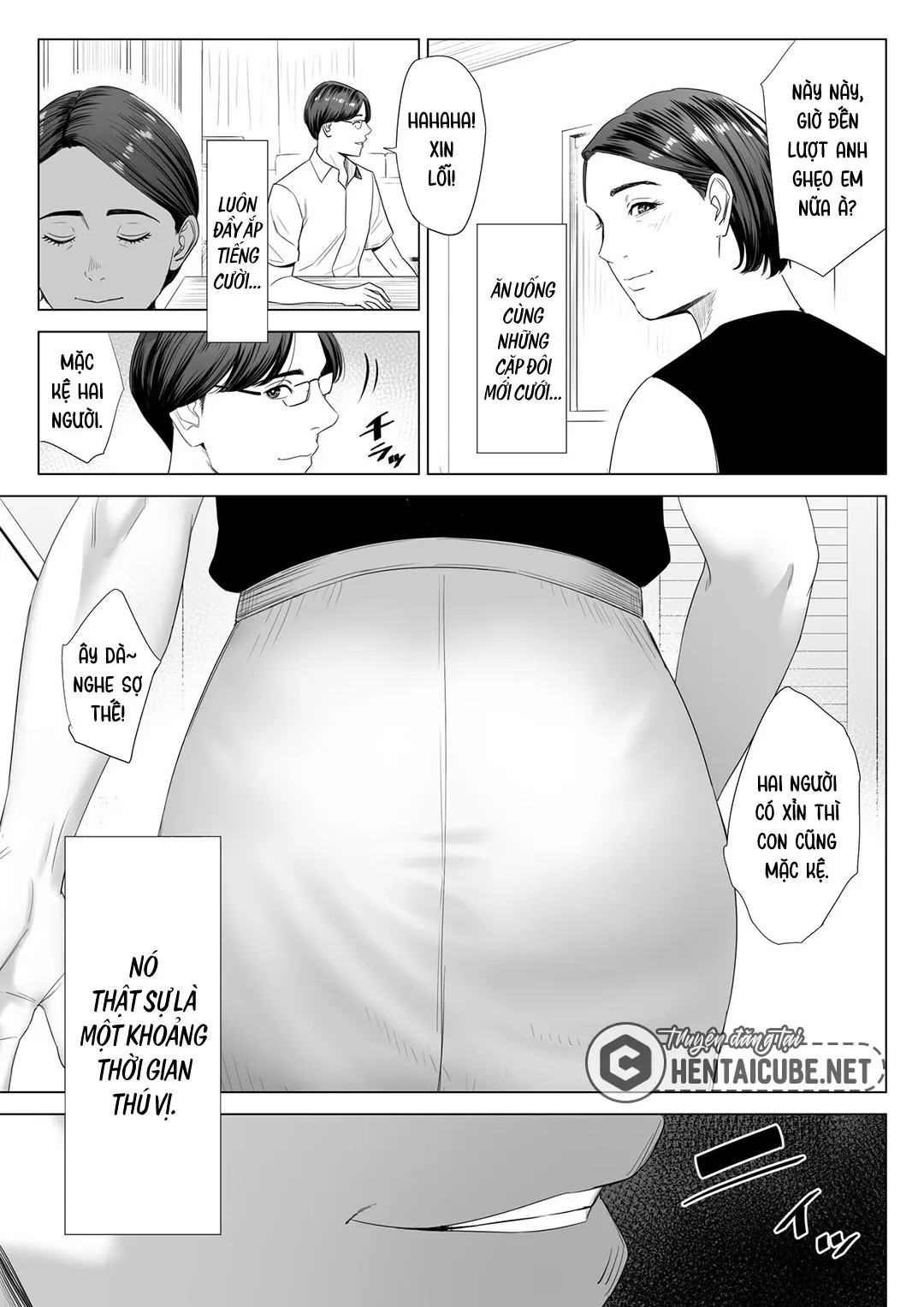 HentaiVN.net - Ảnh 8 - Mượn nhờ mẹ vợ [Gibo no Tsukaeru Karada; Using my Mother-in-Law.] - Chap 1A