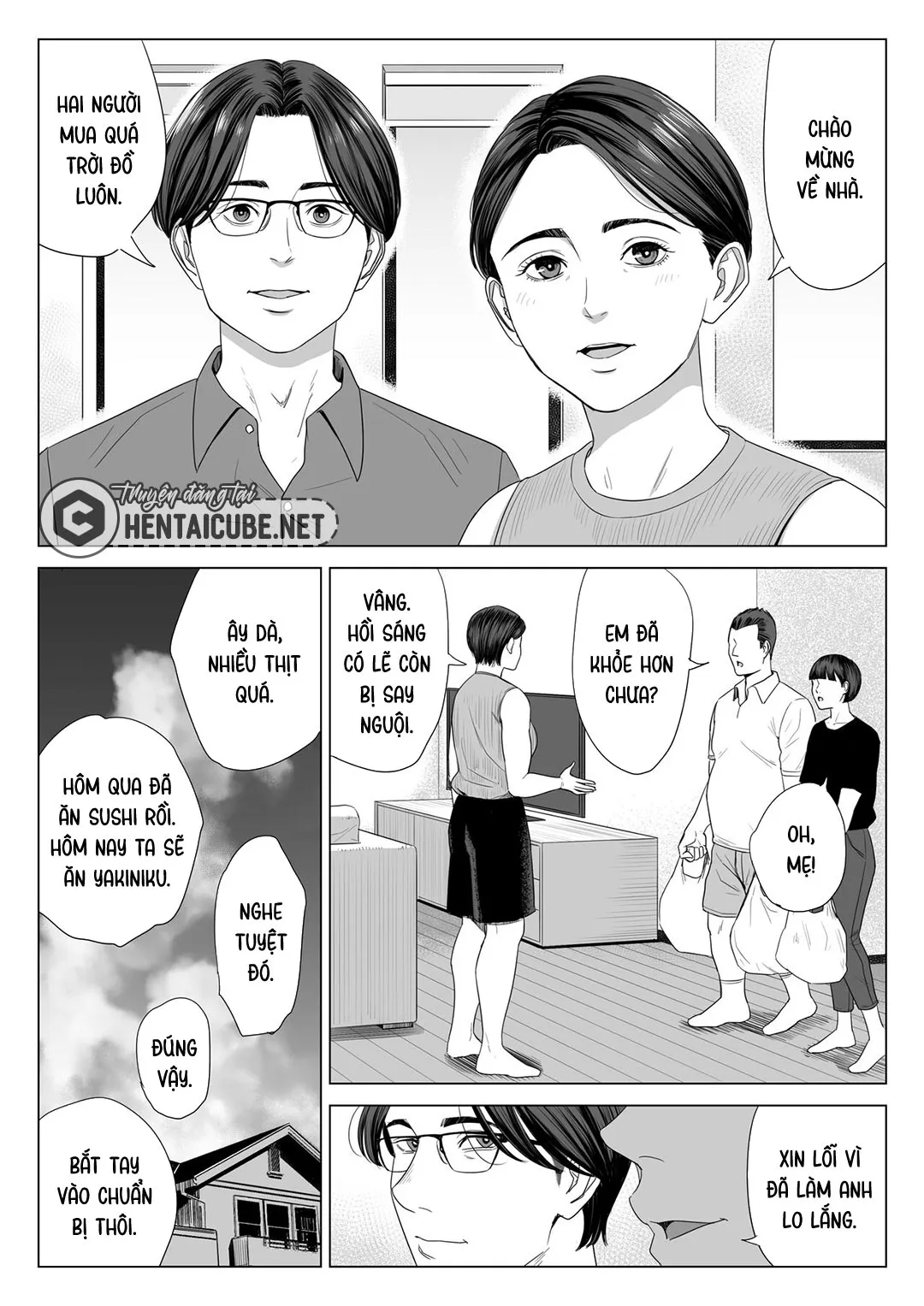 HentaiVN.net - Ảnh 21 - Mượn nhờ mẹ vợ [Gibo no Tsukaeru Karada; Using my Mother-in-Law.] - Chap 2