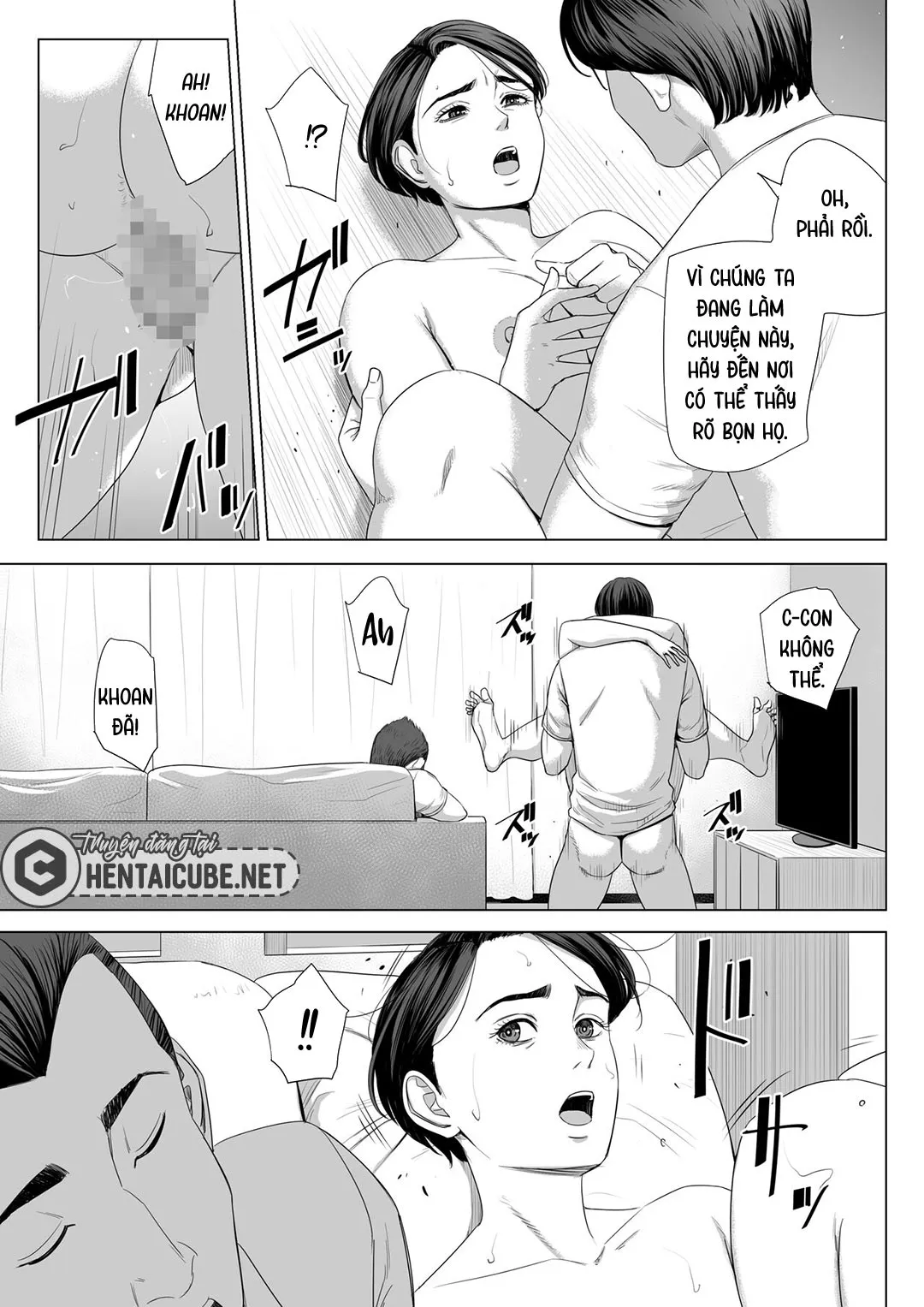 HentaiVN.net - Ảnh 36 - Mượn nhờ mẹ vợ [Gibo no Tsukaeru Karada; Using my Mother-in-Law.] - Chap 2