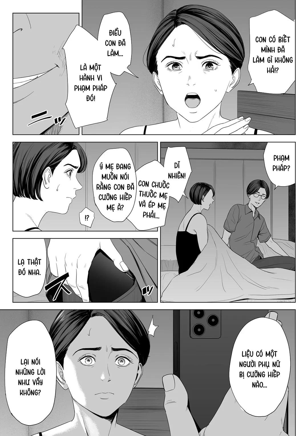 HentaiVN.net - Ảnh 8 - Mượn nhờ mẹ vợ [Gibo no Tsukaeru Karada; Using my Mother-in-Law.] - Chap 2