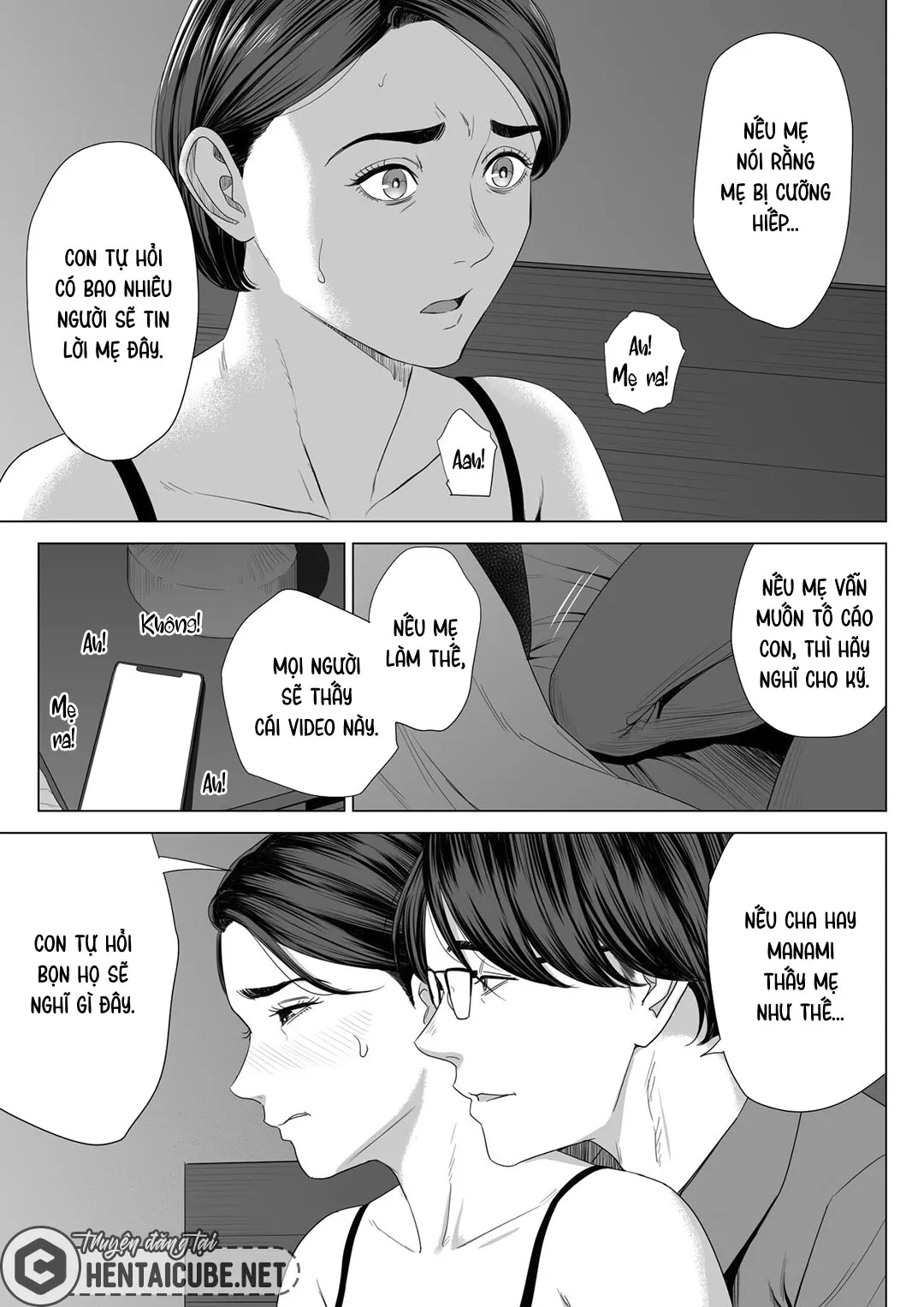 HentaiVN.net - Ảnh 10 - Mượn nhờ mẹ vợ [Gibo no Tsukaeru Karada; Using my Mother-in-Law.] - Chap 1B