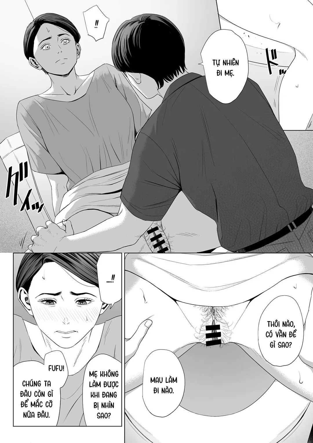 HentaiVN.net - Ảnh 10 - Mượn nhờ mẹ vợ [Gibo no Tsukaeru Karada; Using my Mother-in-Law.] - Chap 2
