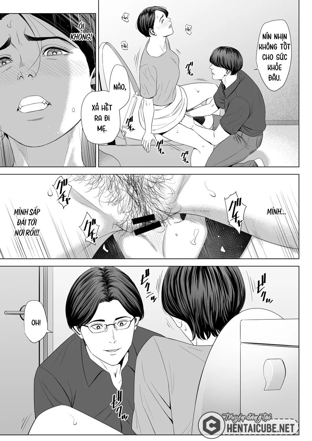 HentaiVN.net - Ảnh 12 - Mượn nhờ mẹ vợ [Gibo no Tsukaeru Karada; Using my Mother-in-Law.] - Chap 2