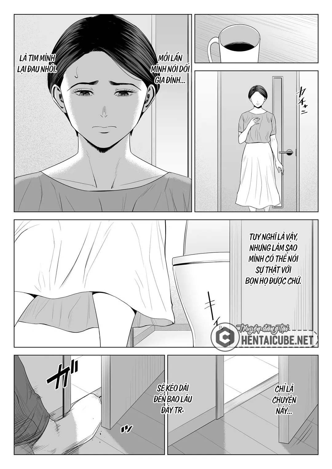 HentaiVN.net - Ảnh 7 - Mượn nhờ mẹ vợ [Gibo no Tsukaeru Karada; Using my Mother-in-Law.] - Chap 2