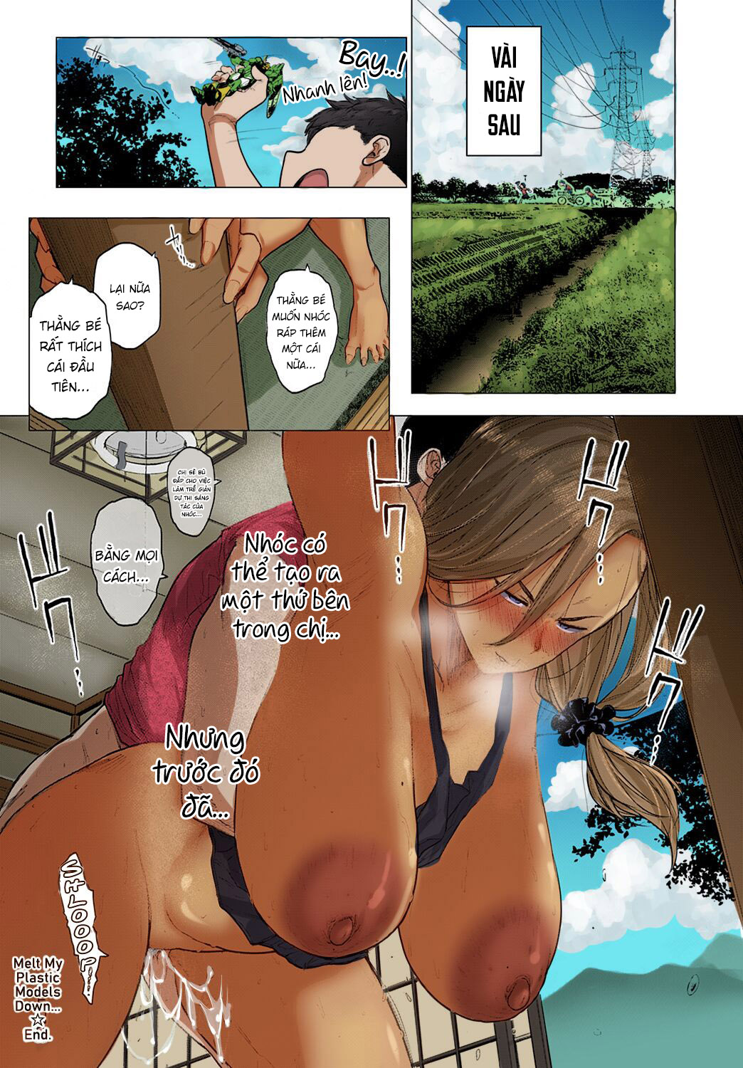 HentaiVN.net - Ảnh 33 - Người chị xa quê về chơi - Oneshot