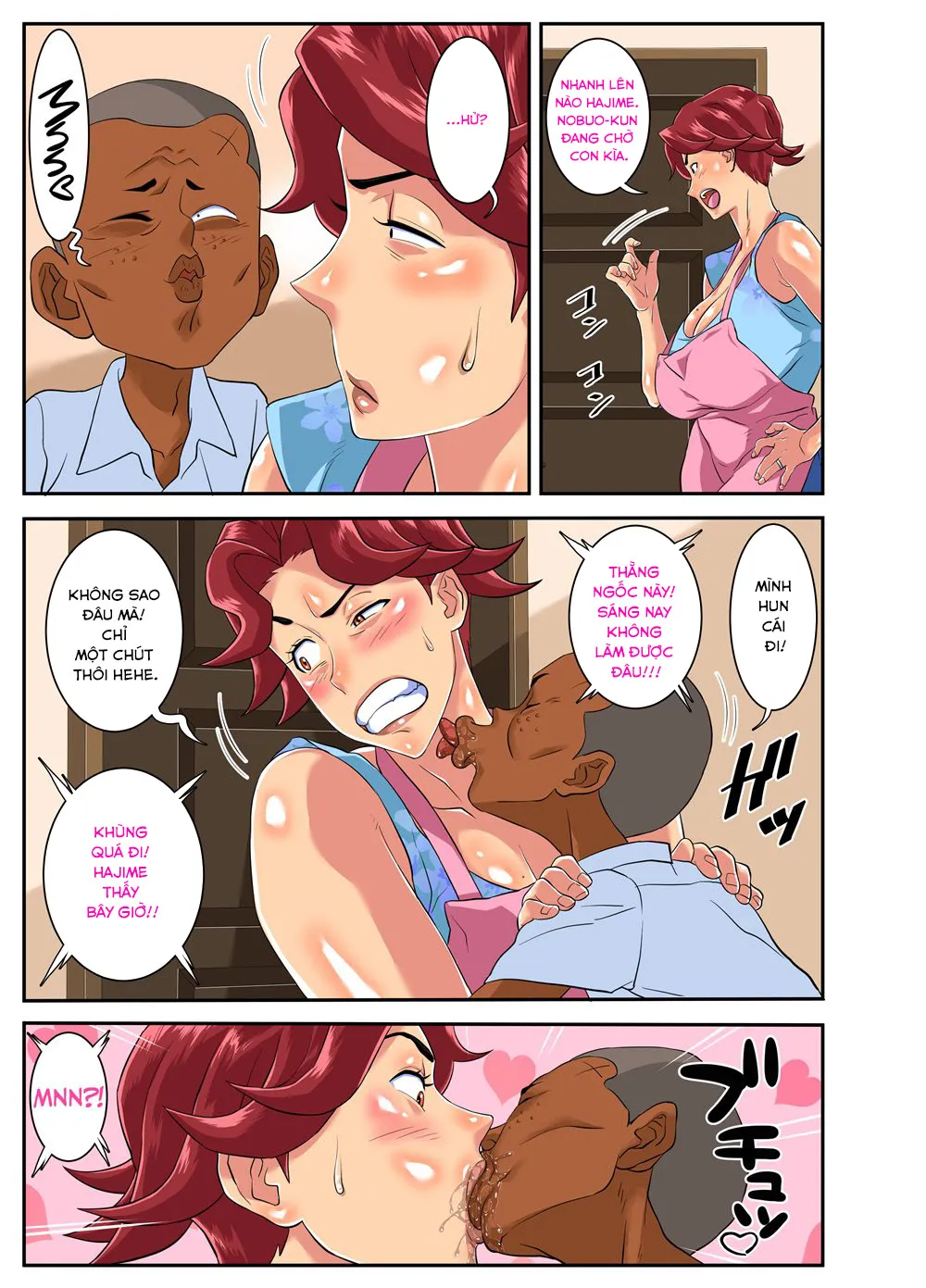 HentaiVN.net - Ảnh 27 - MILF x dirty shota [Yoku Genkotsu o Omimai Suru Kusogaki no Chinko ga Otto de wa Toutei Todokanai Oku made Tsuitekite ...Choushi ni Norunja Nai yo!... to Iinagara mo Asedaku Koubi ni Ochiru Kimottama Kaa-chan!] - Part 2