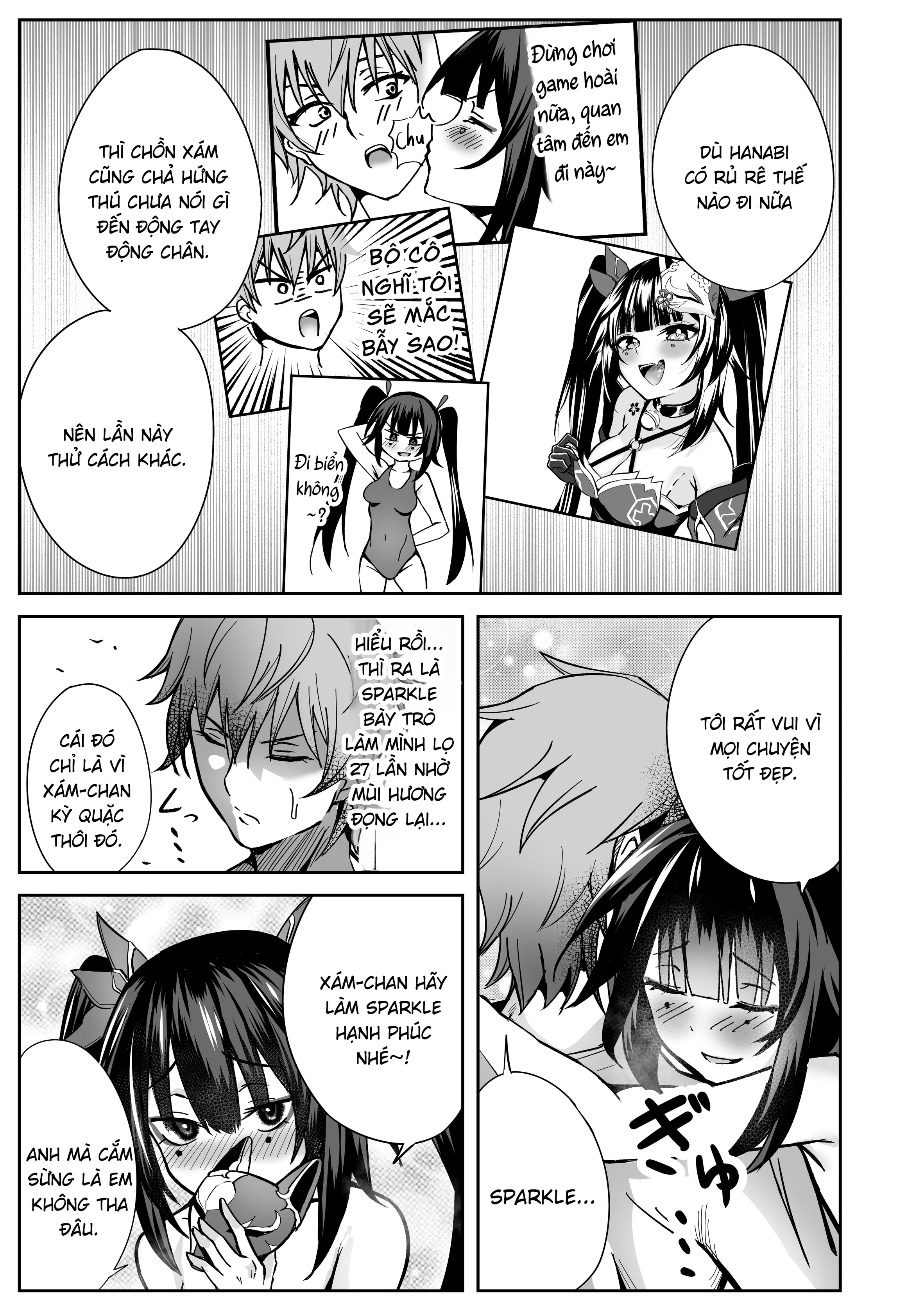 HentaiVN.net - Ảnh 17 - Hanabi no Love Love Daisakusen + Bonus - Oneshot