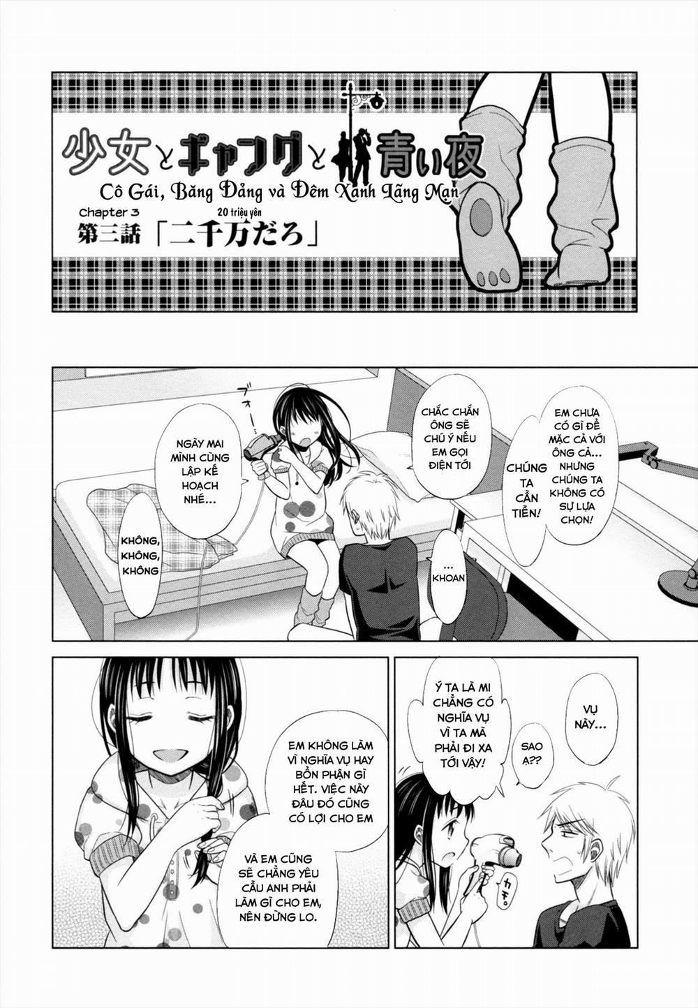 HentaiVN.net - Ảnh 3 - Cô Gái, Băng Đảng và Đêm Xanh Lãng Mạn [Shoujo to Gang to Aoi Yoru; 少女とギャングと青い夜] - Chap 3