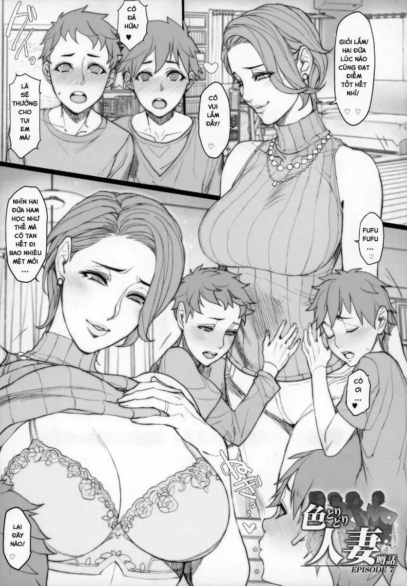 HentaiVN.net - Ảnh 3 - Những nàng milf dâm đãng [Hitodumadukushi] - Chap 7