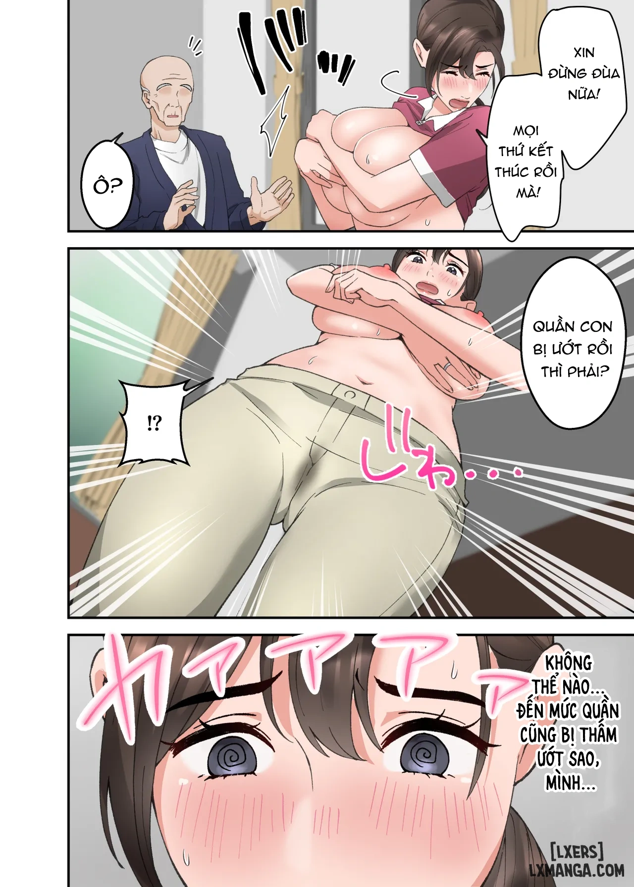 HentaiVN.net - Ảnh 17 - Hitozuma no Kaigoshi ga Yoboyobo Jii-san ni Ikasare Makuru Hanashi - Oneshot