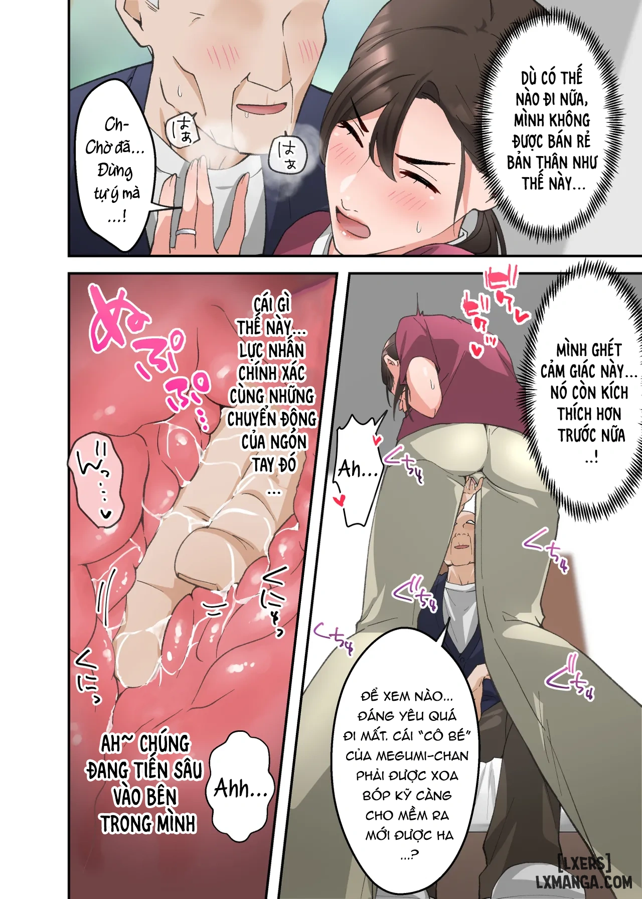 HentaiVN.net - Ảnh 19 - Hitozuma no Kaigoshi ga Yoboyobo Jii-san ni Ikasare Makuru Hanashi - Oneshot