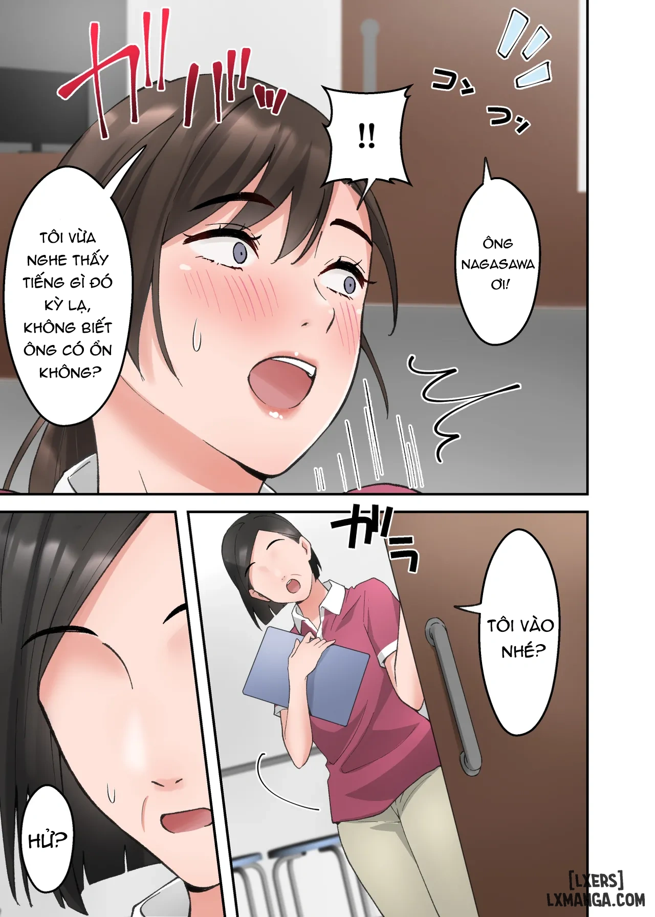HentaiVN.net - Ảnh 22 - Hitozuma no Kaigoshi ga Yoboyobo Jii-san ni Ikasare Makuru Hanashi - Oneshot