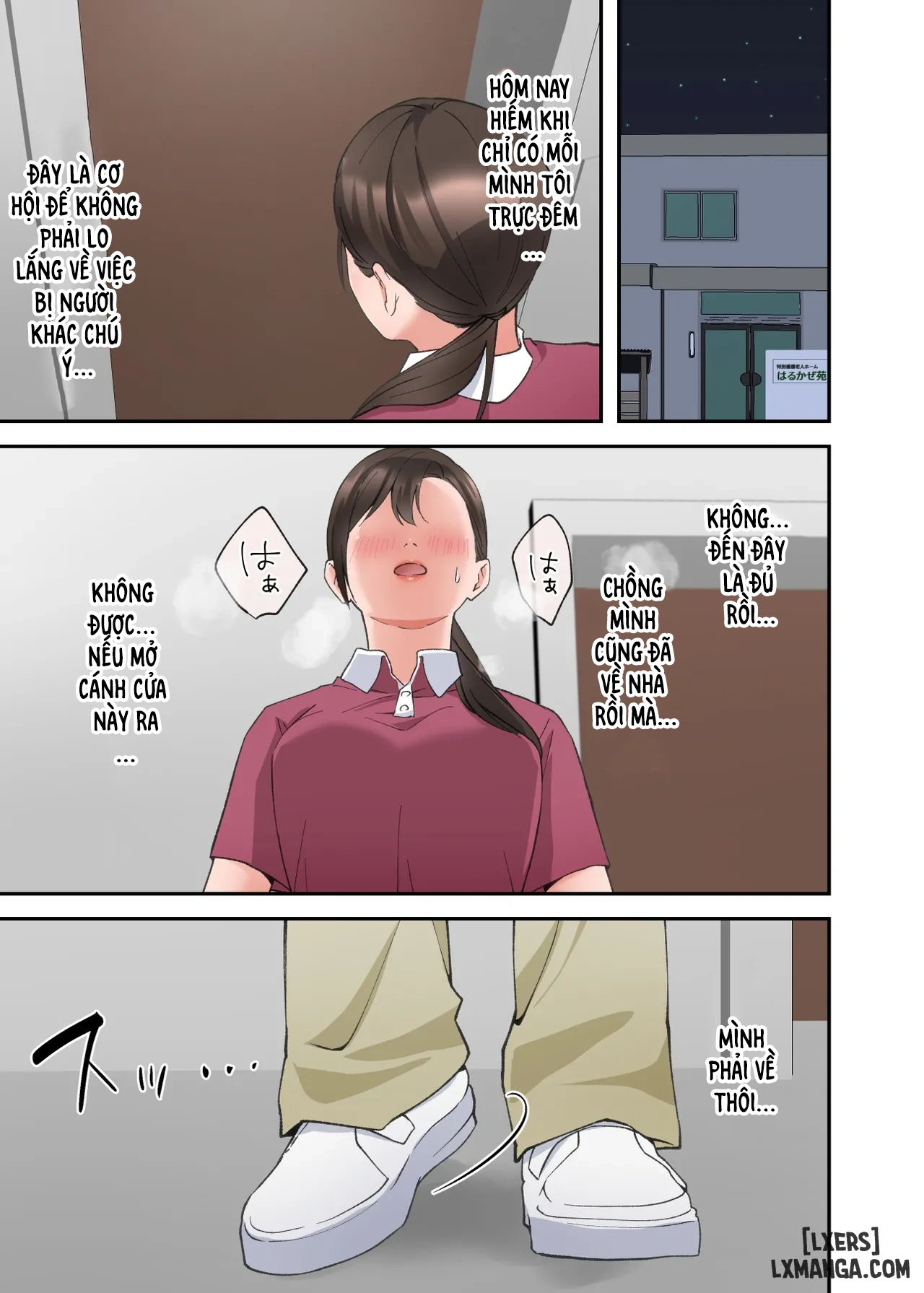 HentaiVN.net - Ảnh 40 - Hitozuma no Kaigoshi ga Yoboyobo Jii-san ni Ikasare Makuru Hanashi - Oneshot