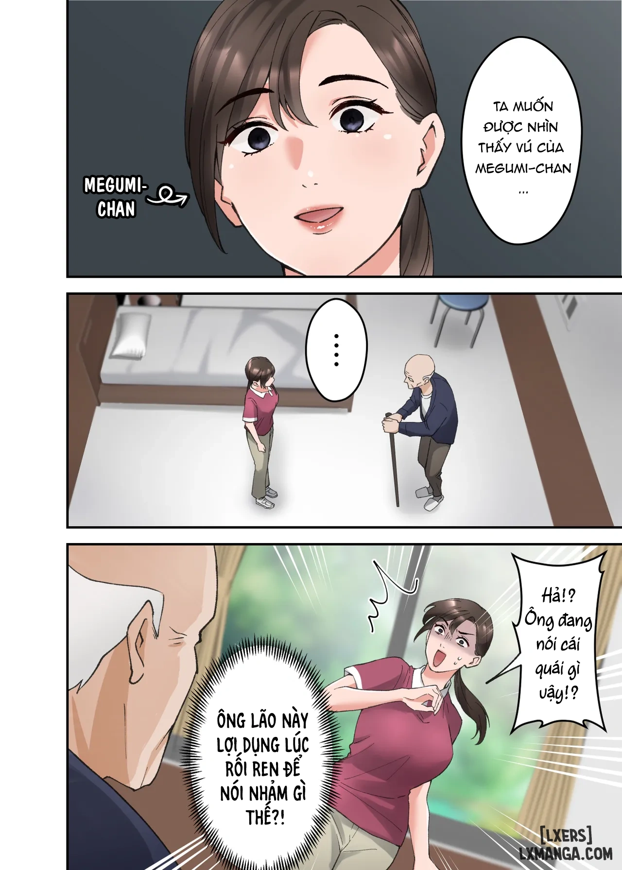 HentaiVN.net - Ảnh 7 - Hitozuma no Kaigoshi ga Yoboyobo Jii-san ni Ikasare Makuru Hanashi - Oneshot