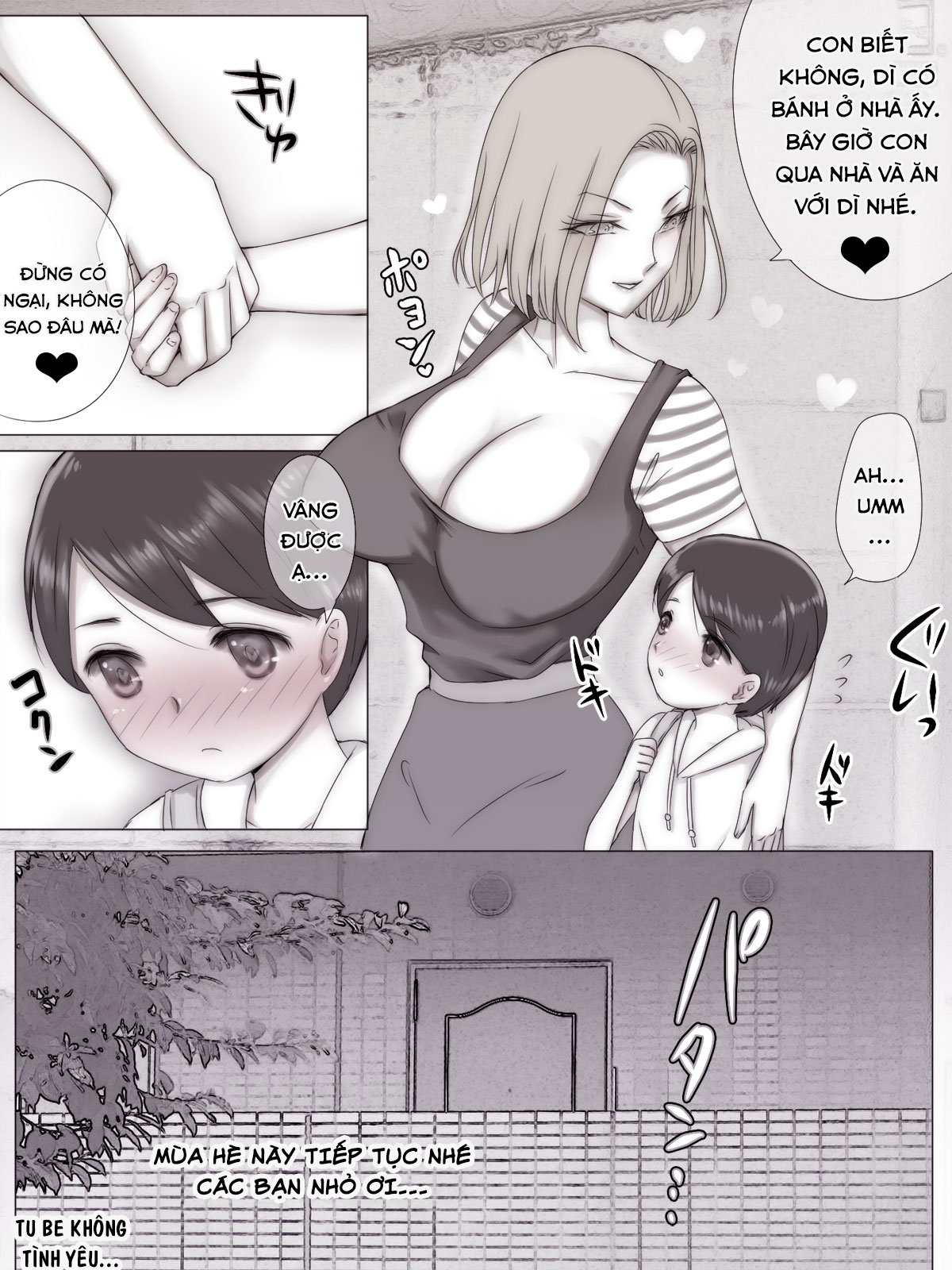 HentaiVN.net - Ảnh 43 - Mùa hè vui vẻ với mẹ bạn [Natsuyasumi Tomodachi no Mama ni; Summer Vacation with My Friend's Mom] - Chap 1
