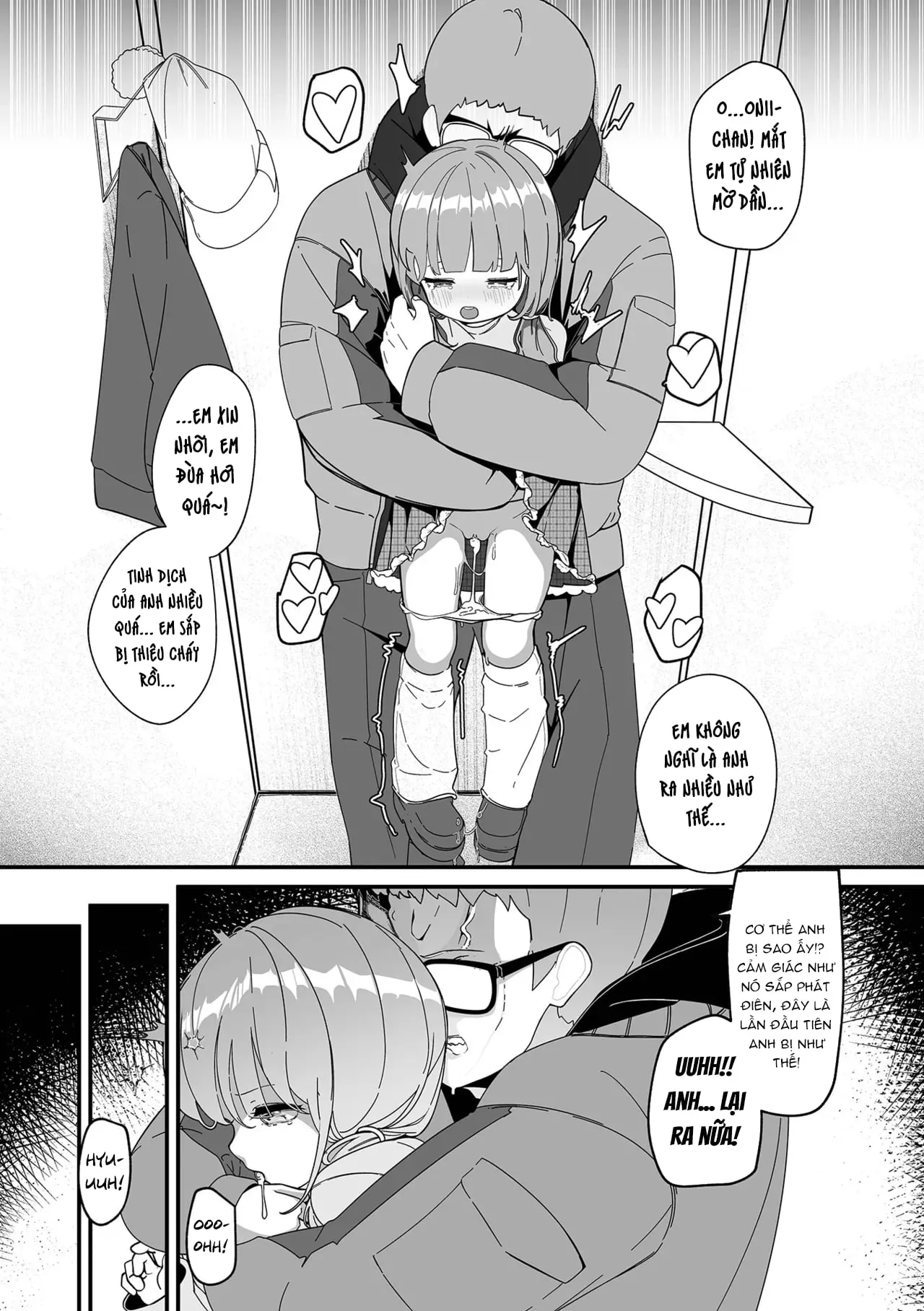 HentaiVN.net - Ảnh 9 - Tôi chịu hết nổi cô em gái tinh nghịch này rồi! - Oneshot