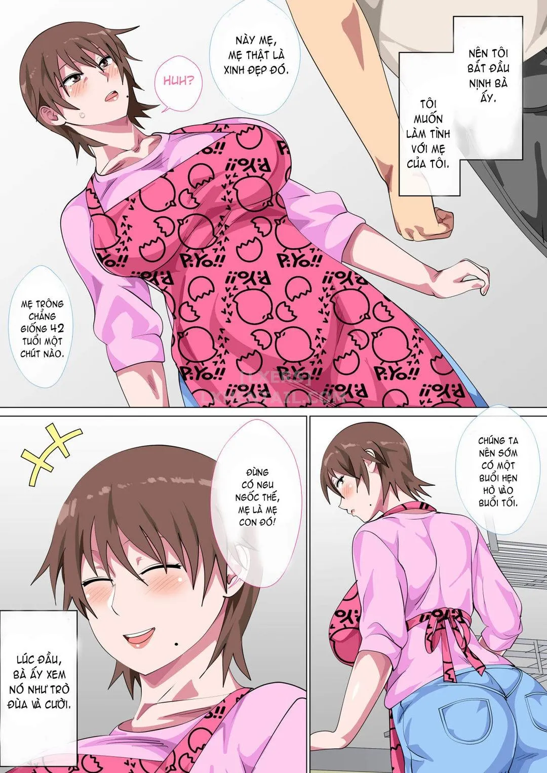HentaiVN.net - Ảnh 18 - Musuko Ni Nando Mo Kudokarete Konmake Shita Haha - Chap 1