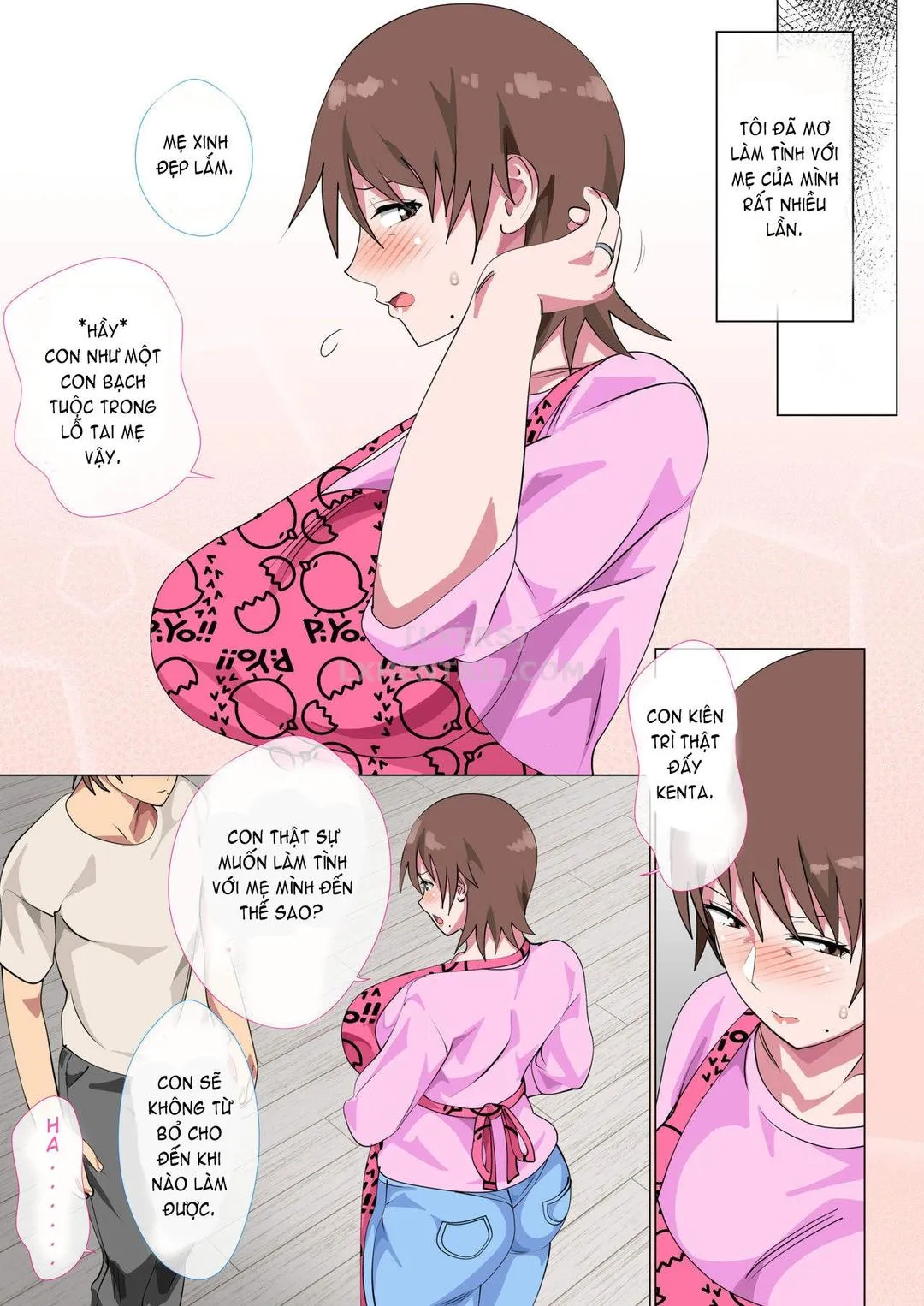 HentaiVN.net - Ảnh 24 - Musuko Ni Nando Mo Kudokarete Konmake Shita Haha - Chap 1