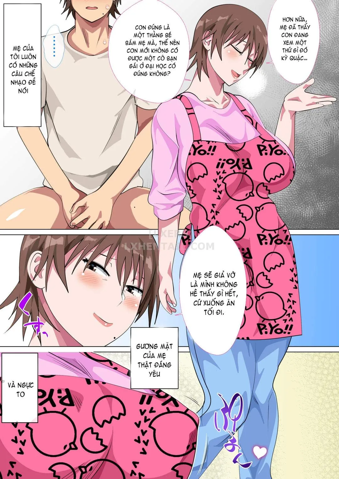 HentaiVN.net - Ảnh 7 - Musuko Ni Nando Mo Kudokarete Konmake Shita Haha - Chap 1