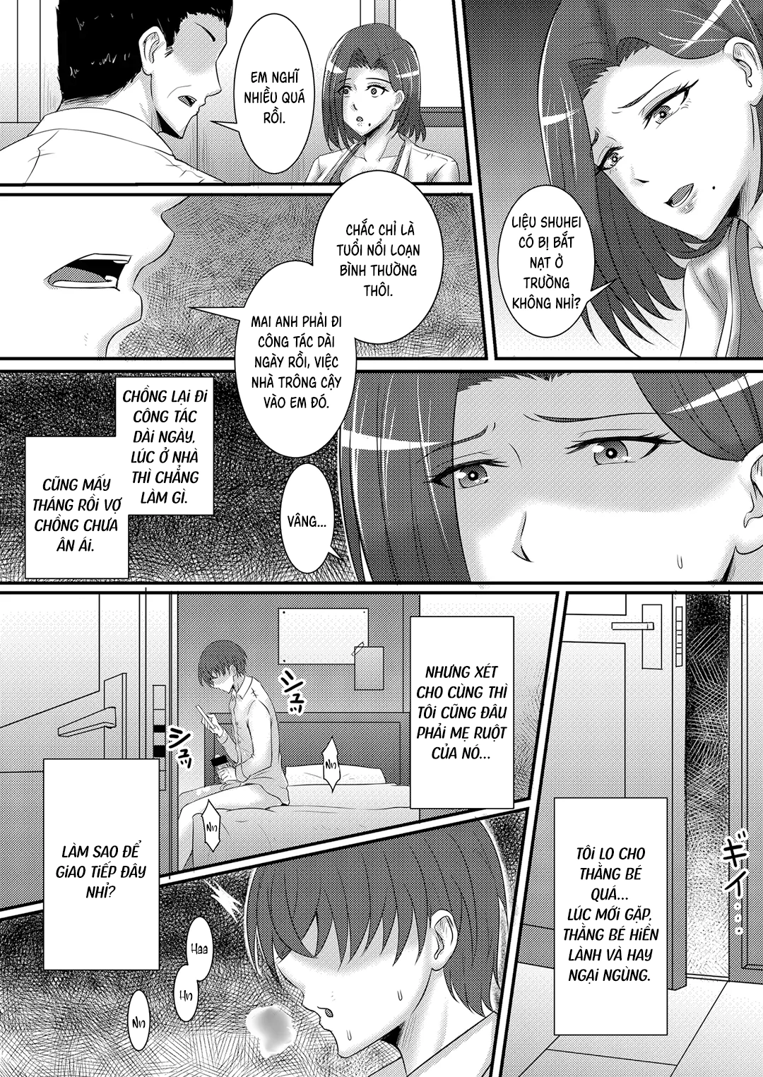 HentaiVN.net - Ảnh 5 - Mẹ kế là người yêu của tôi - Oneshot