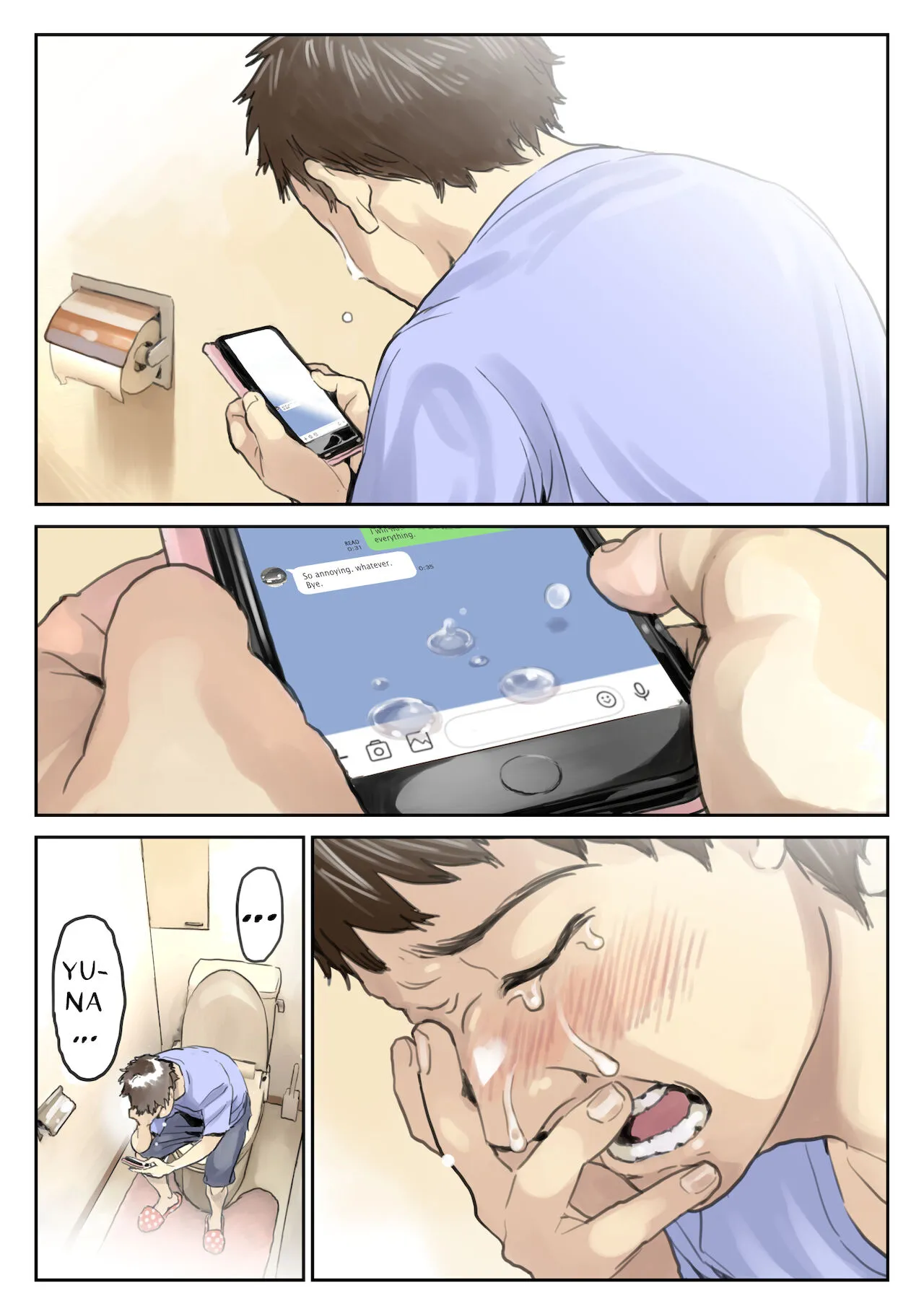 HentaiVN.net - Ảnh 17 - Phát hiện sừng khi xem trộm điện thoại bạn gái (Phần 2) [Kanojo no SmaPho o Nozoita dake nano ni 2, 彼女のスマホを覗いただけなのに 2] - Chap 1: Quay đầu là bờ