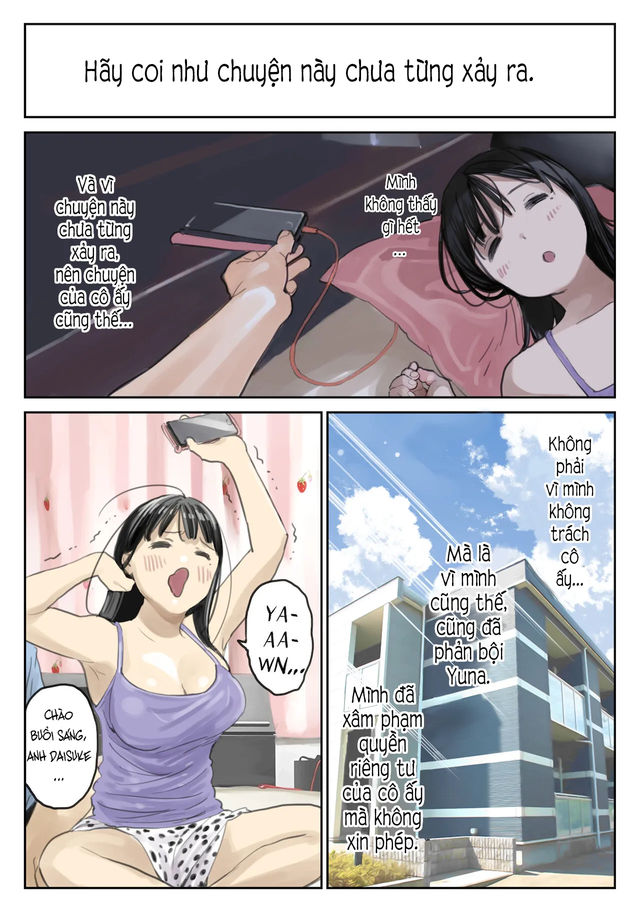 HentaiVN.net - Ảnh 18 - Phát hiện sừng khi xem trộm điện thoại bạn gái (Phần 2) [Kanojo no SmaPho o Nozoita dake nano ni 2, 彼女のスマホを覗いただけなのに 2] - Chap 1: Quay đầu là bờ