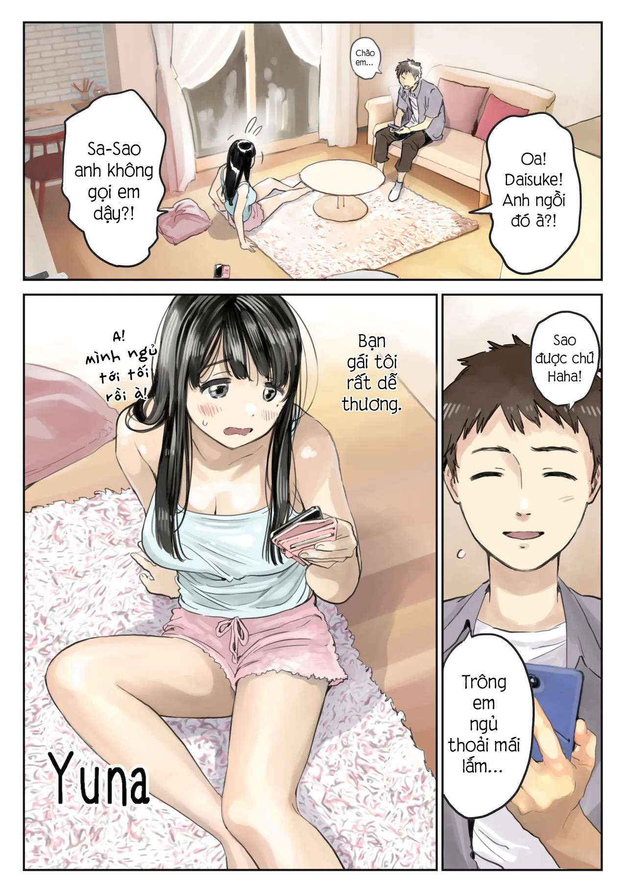 HentaiVN.net - Ảnh 5 - Phát hiện sừng khi xem trộm điện thoại bạn gái (Phần 2) [Kanojo no SmaPho o Nozoita dake nano ni 2, 彼女のスマホを覗いただけなのに 2] - Chap 1: Quay đầu là bờ