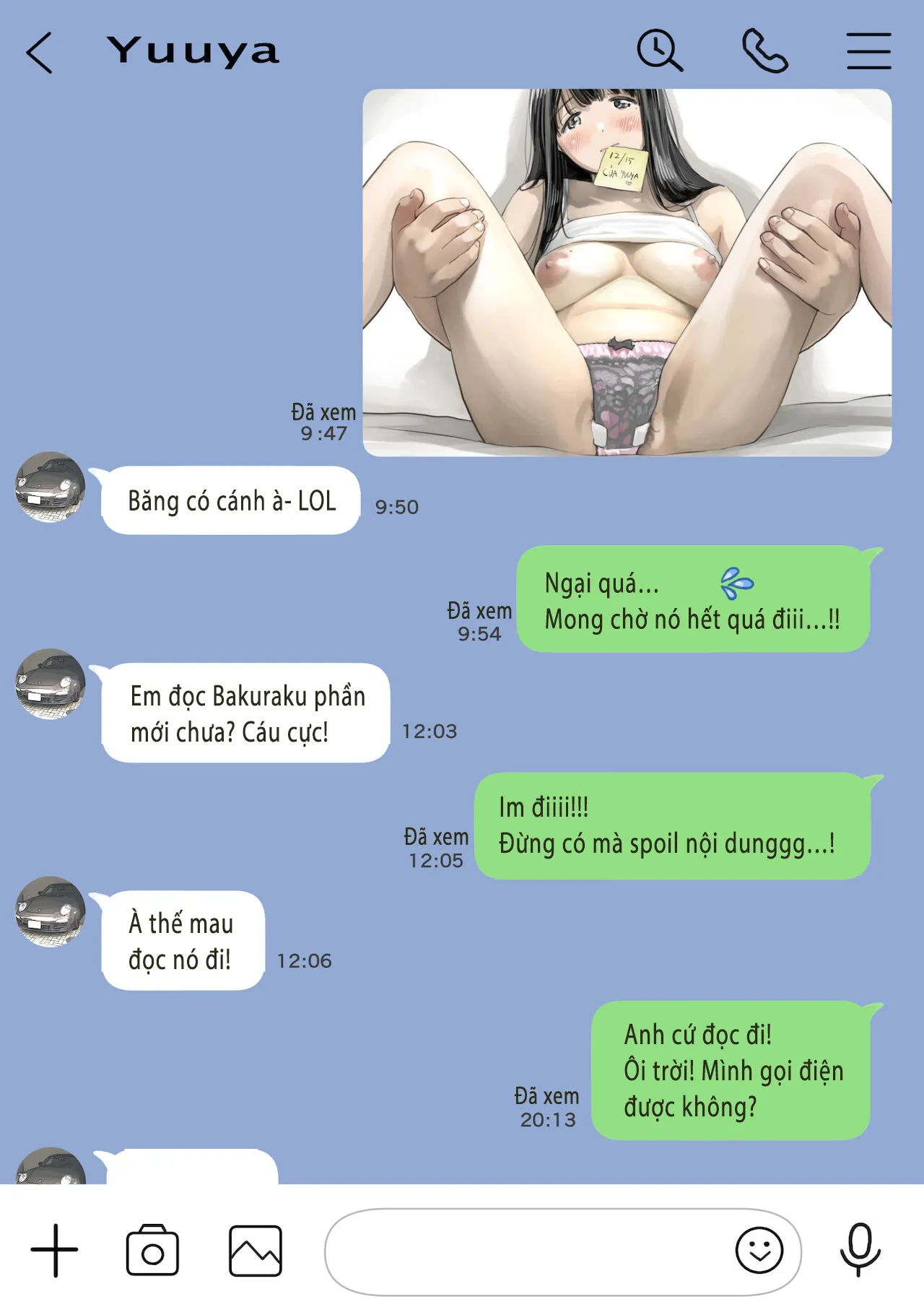 HentaiVN.net - Ảnh 24 - Phát hiện sừng khi xem trộm điện thoại bạn gái (Phần 2) [Kanojo no SmaPho o Nozoita dake nano ni 2, 彼女のスマホを覗いただけなのに 2] - Chap 3: Send nude