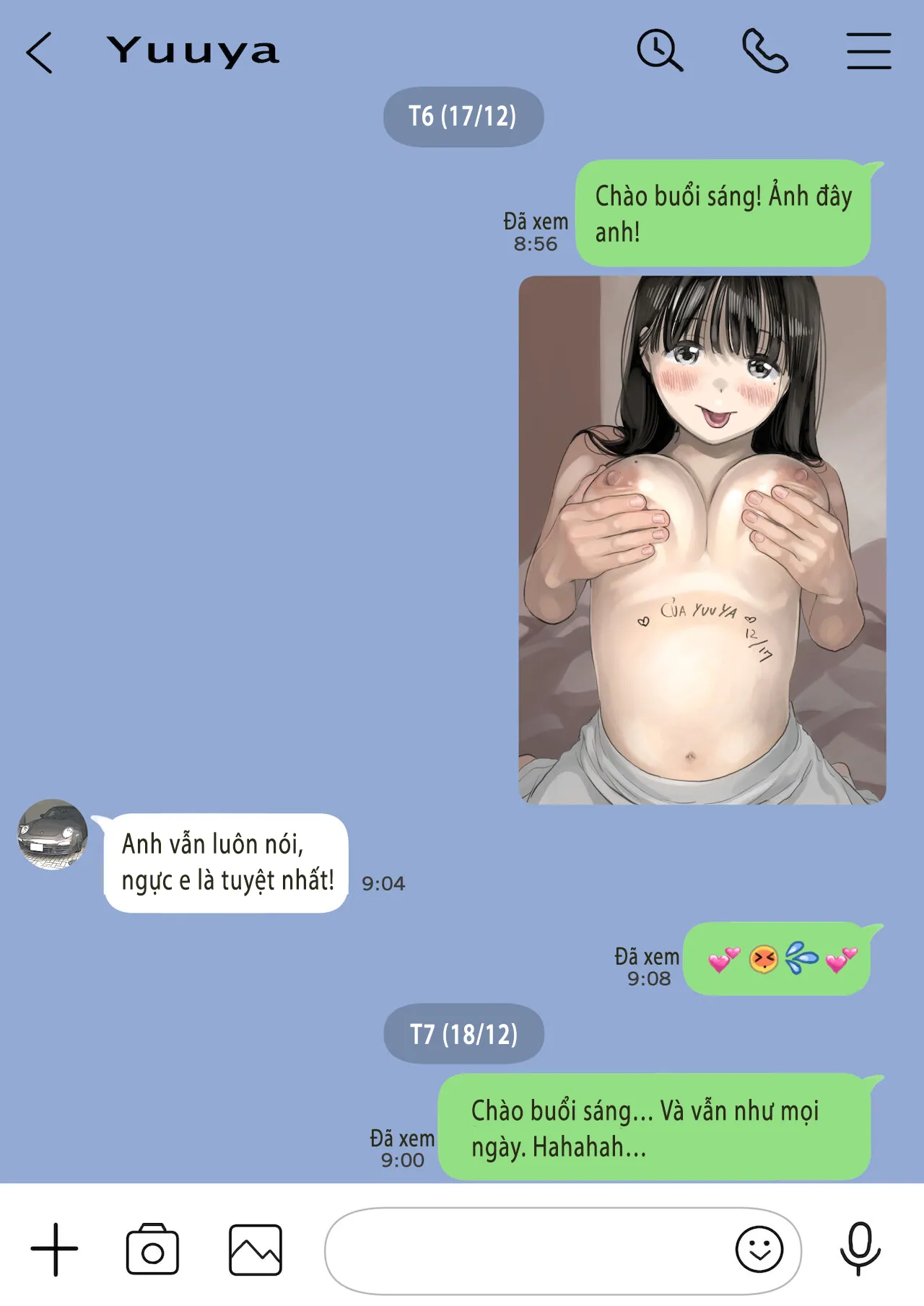 HentaiVN.net - Ảnh 26 - Phát hiện sừng khi xem trộm điện thoại bạn gái (Phần 2) [Kanojo no SmaPho o Nozoita dake nano ni 2, 彼女のスマホを覗いただけなのに 2] - Chap 3: Send nude