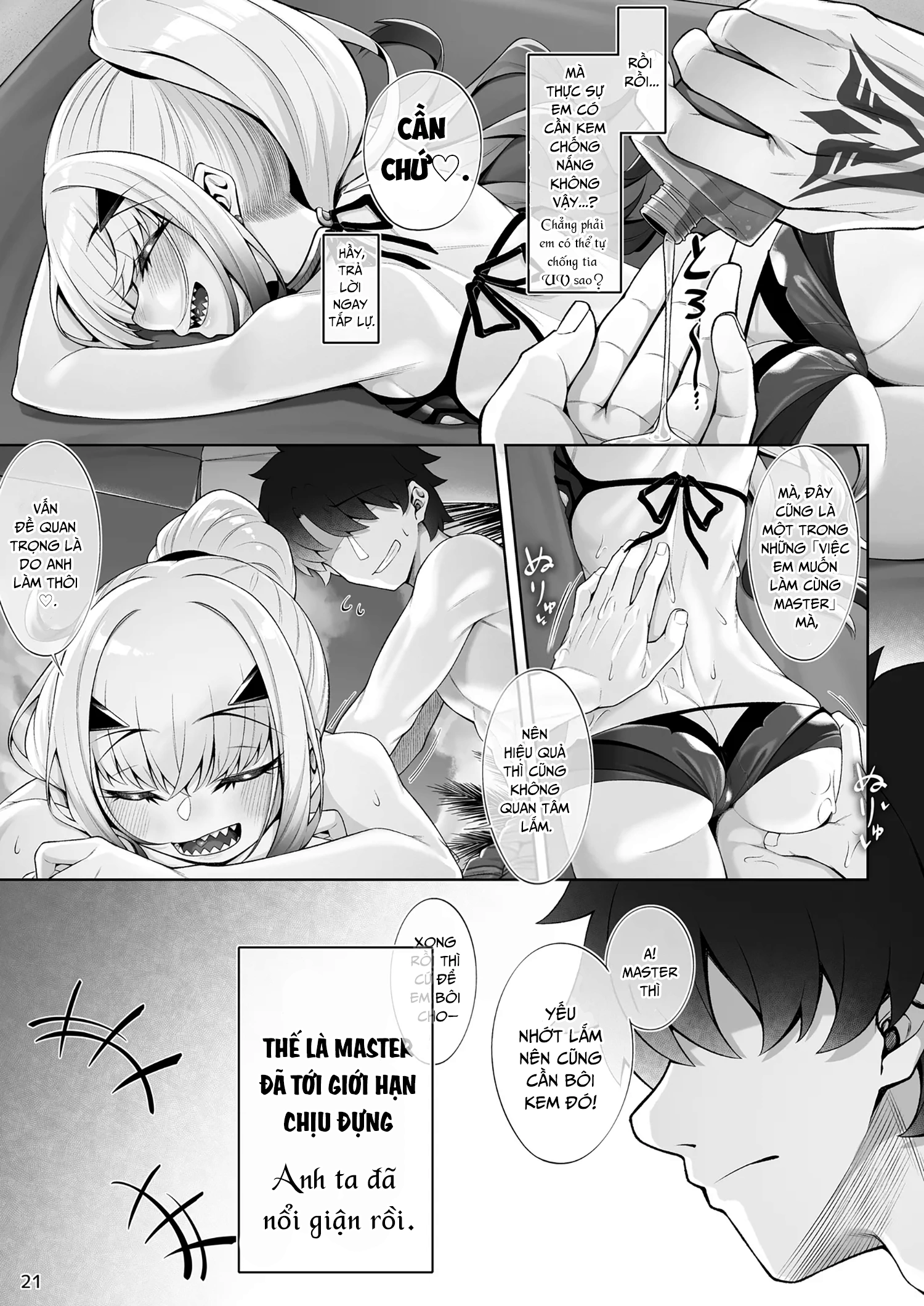 HentaiVN.net - Ảnh 23 - Làm đủ thứ chuyện dâm đãng với Melusine trong bộ đồ bơi. - Oneshot