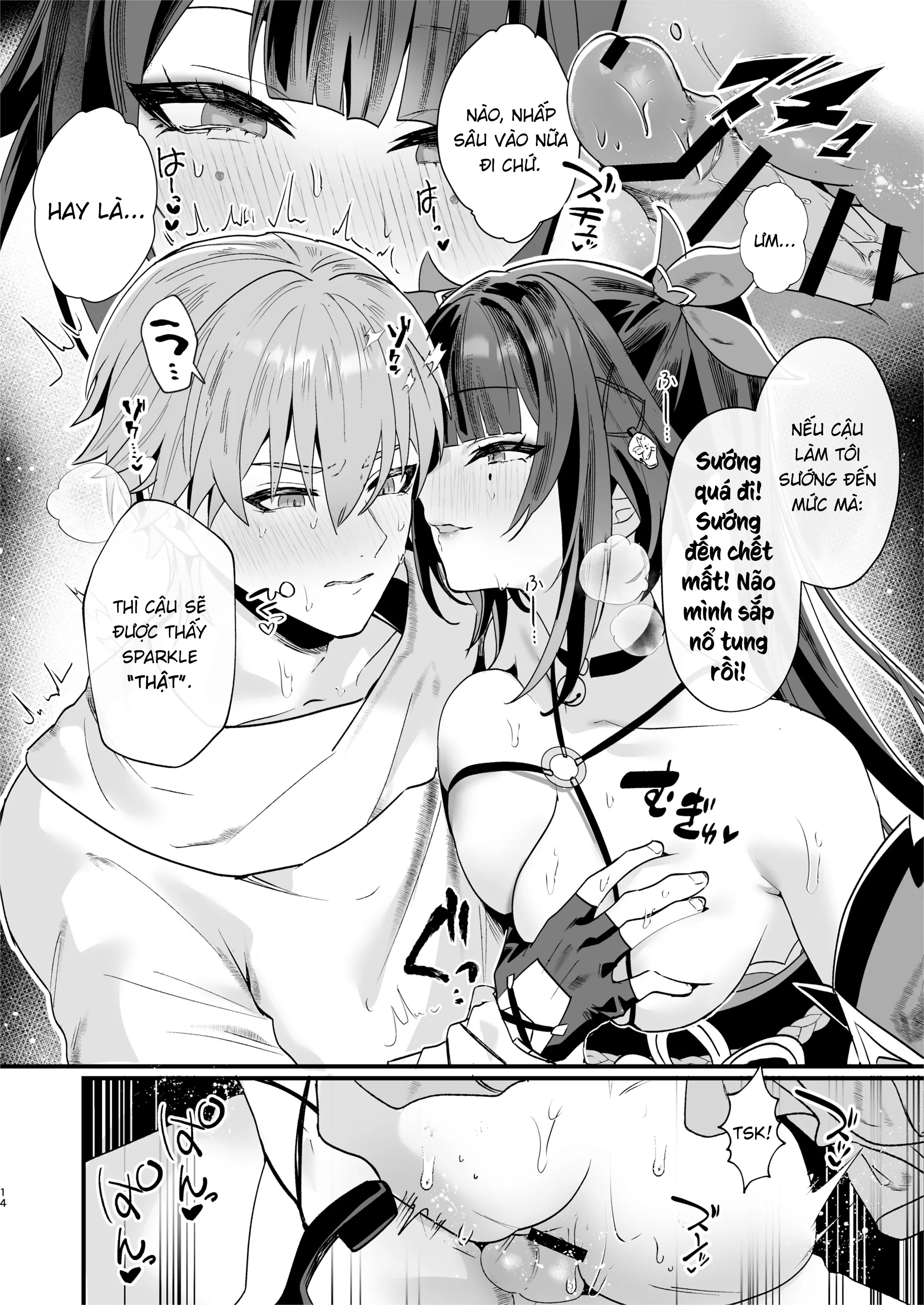 HentaiVN.net - Ảnh 14 - Cùng nhau vui vẻ nhé? - Oneshot