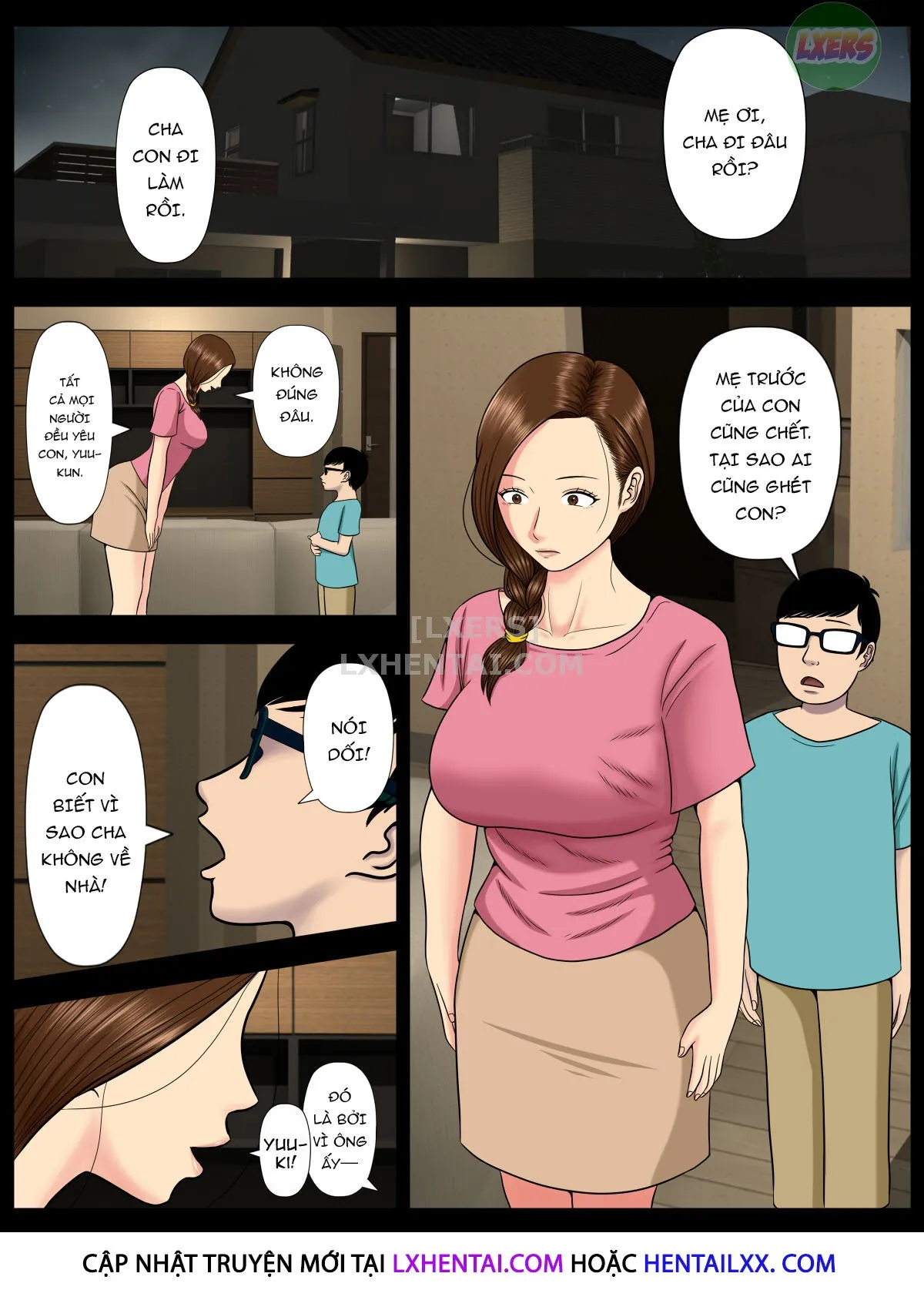 HentaiVN.net - Ảnh 5 - Sa.Ki.Ko.Sa.Re - Chap 2 ~A Mother Who Sells Her Body For Money Gets Targeted By Some Scumbag Teachers...