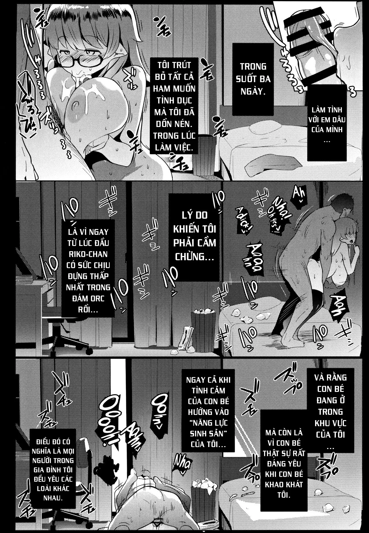 HentaiVN.net - Ảnh 24 - Em gái tôi là một bé Orc [My Little Sister is an Orc; Imouto wa Mesu Orc] - Chap 1