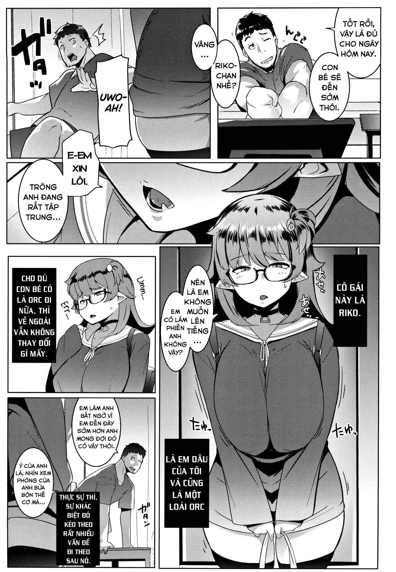 HentaiVN.net - Ảnh 5 - Em gái tôi là một bé Orc [My Little Sister is an Orc; Imouto wa Mesu Orc] - Chap 1