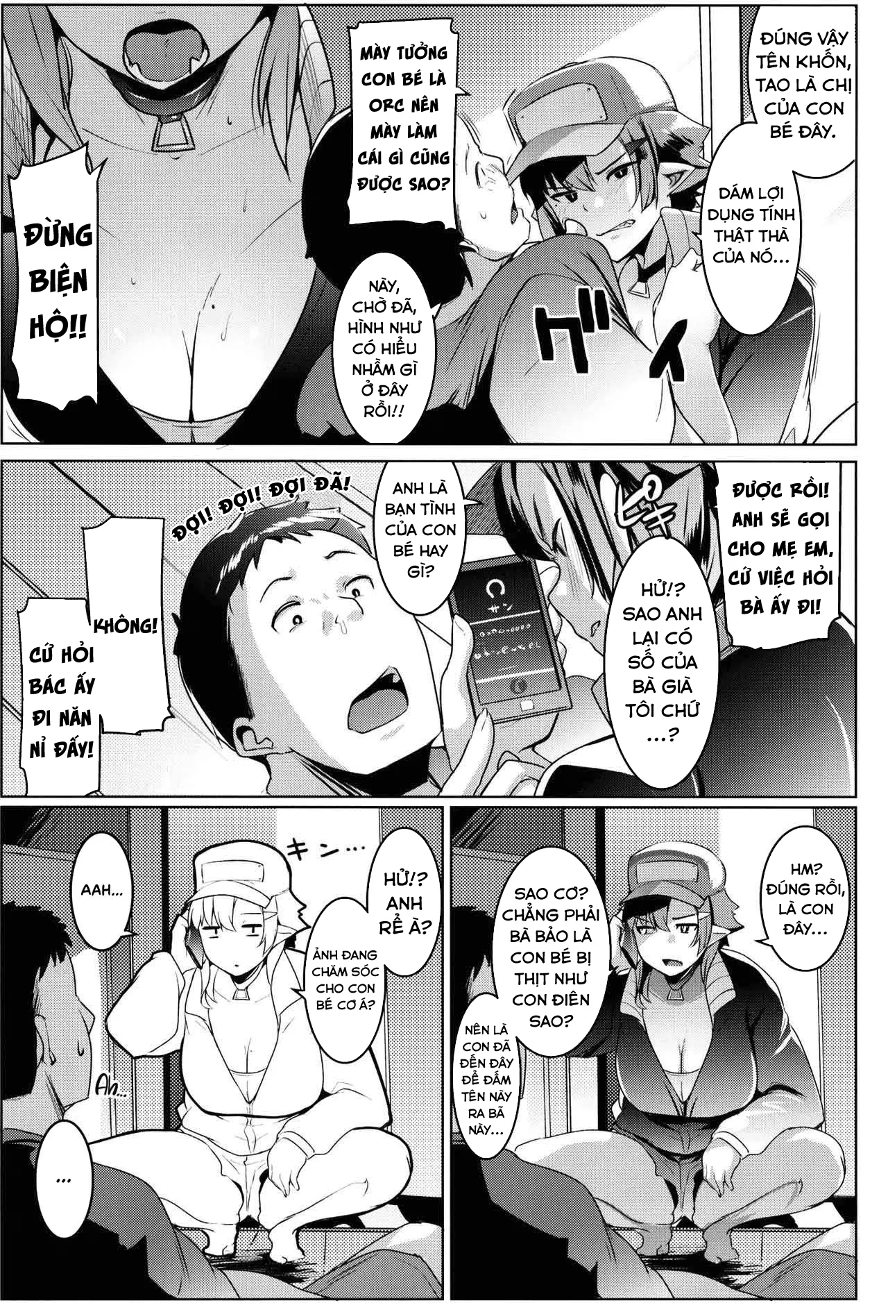 HentaiVN.net - Ảnh 7 - Em gái tôi là một bé Orc [My Little Sister is an Orc; Imouto wa Mesu Orc] - Chap 2