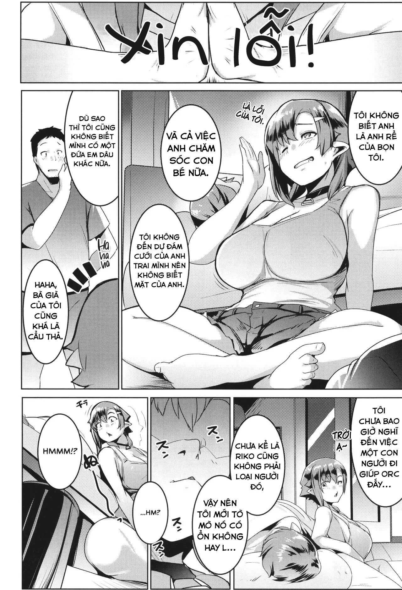 HentaiVN.net - Ảnh 8 - Em gái tôi là một bé Orc [My Little Sister is an Orc; Imouto wa Mesu Orc] - Chap 2