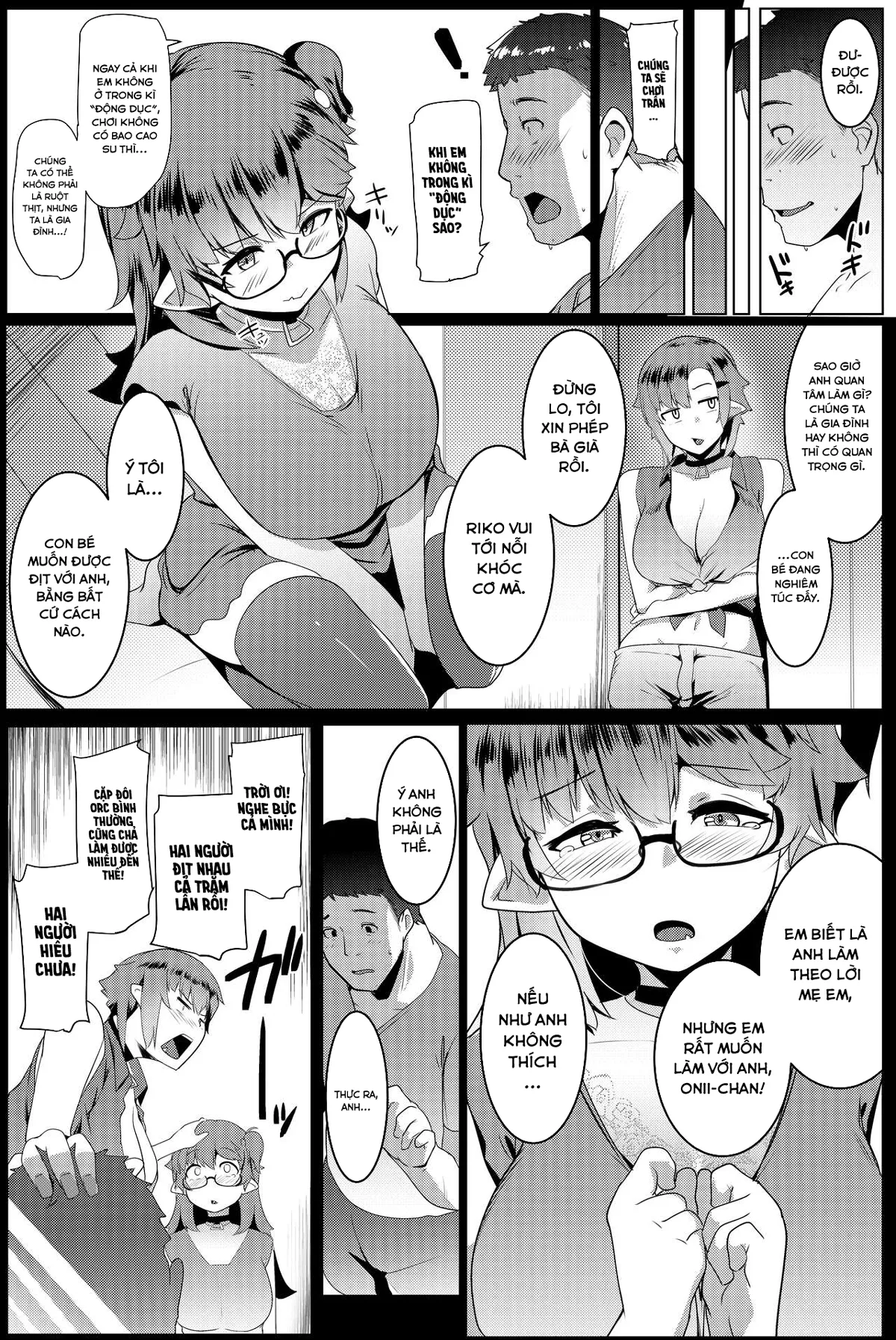 HentaiVN.net - Ảnh 7 - Em gái tôi là một bé Orc [My Little Sister is an Orc; Imouto wa Mesu Orc] - Chap 5