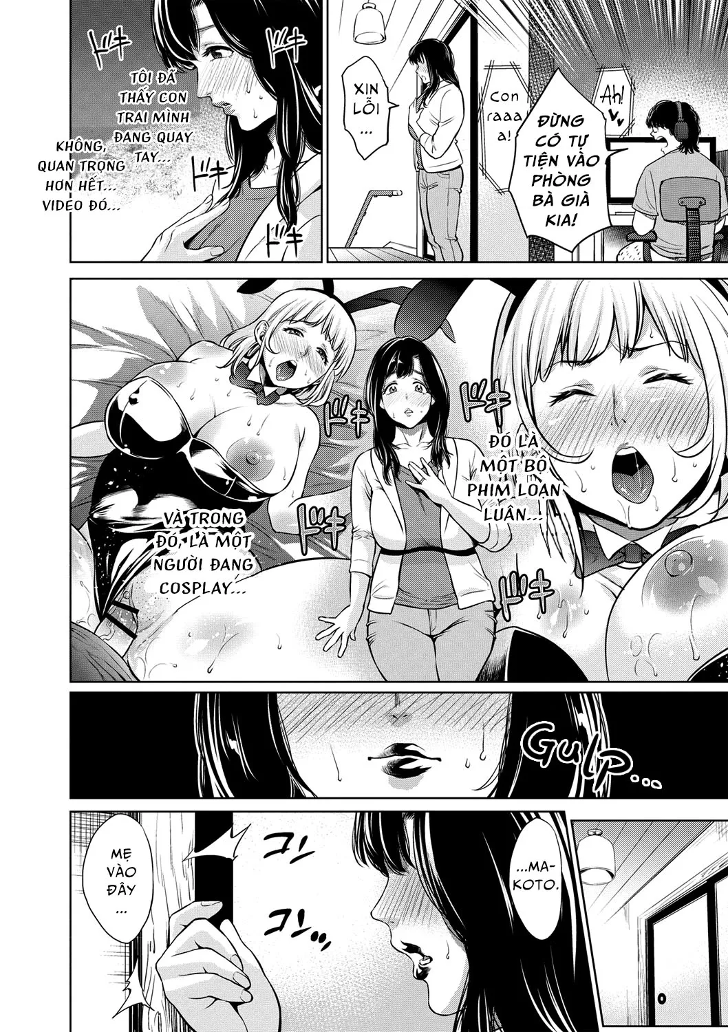 HentaiVN.net - Ảnh 3 - Chibo Soukan [Nasty Mother Incect] - Chap 4
