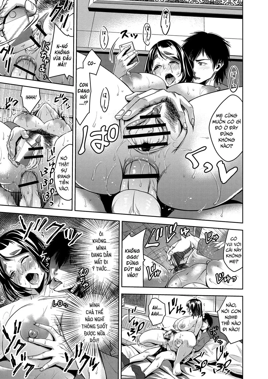 HentaiVN.net - Ảnh 15 - Chibo Soukan [Nasty Mother Incect] - Chap 7