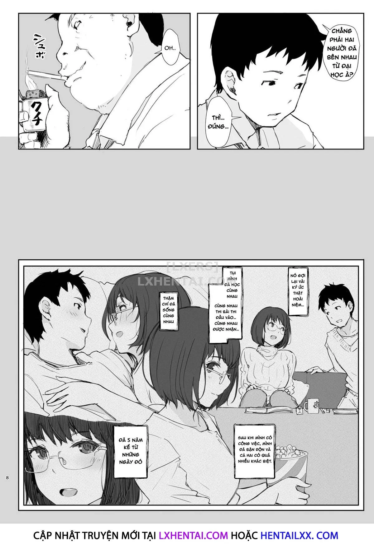 HentaiVN.net - Ảnh 8 - Kimi No Kanojo Yokatta Yo. [Meganekko NTR Tanpenshuu] - Chap 1